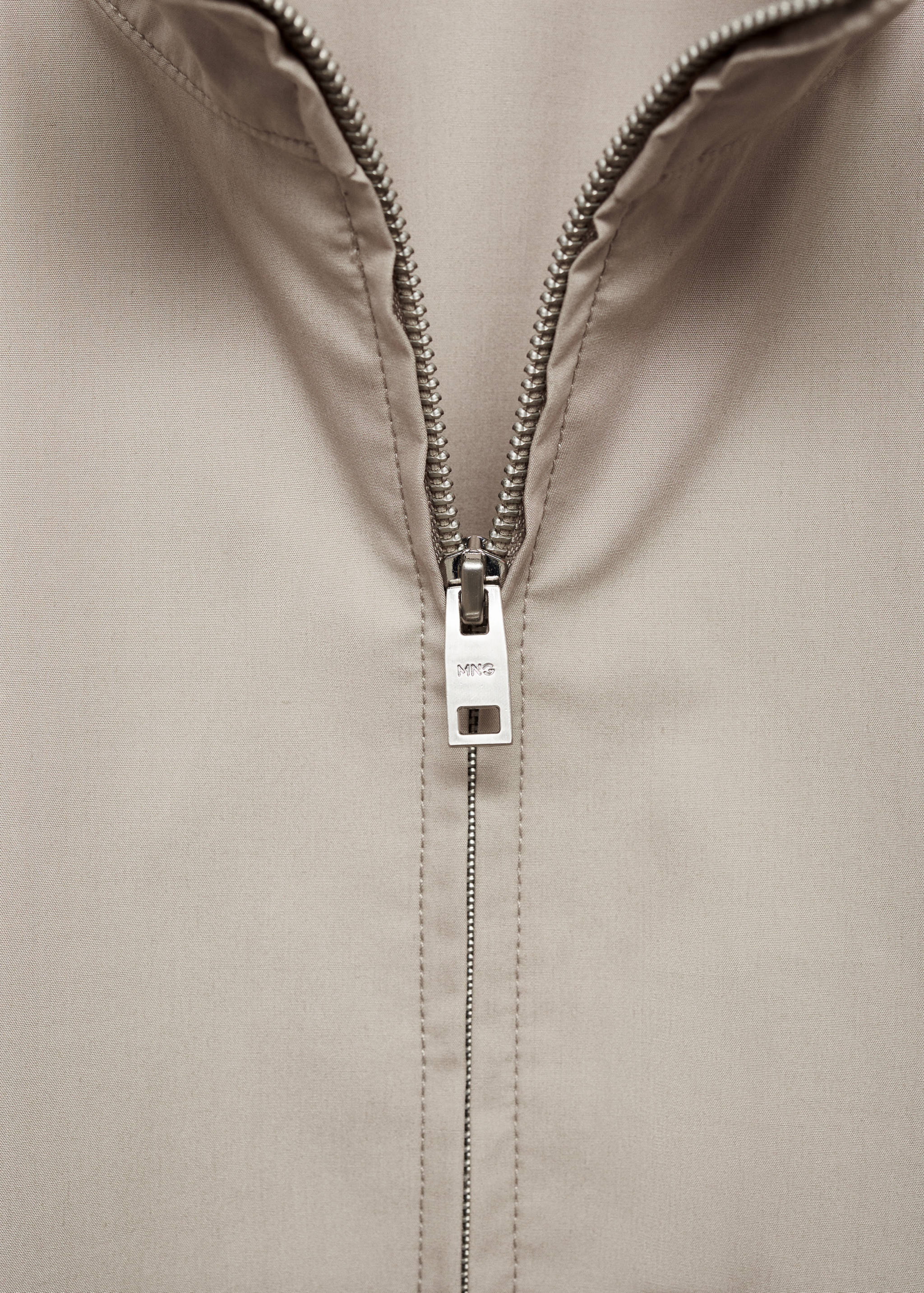 Zip-up lyocell jacket - Details of the article 8