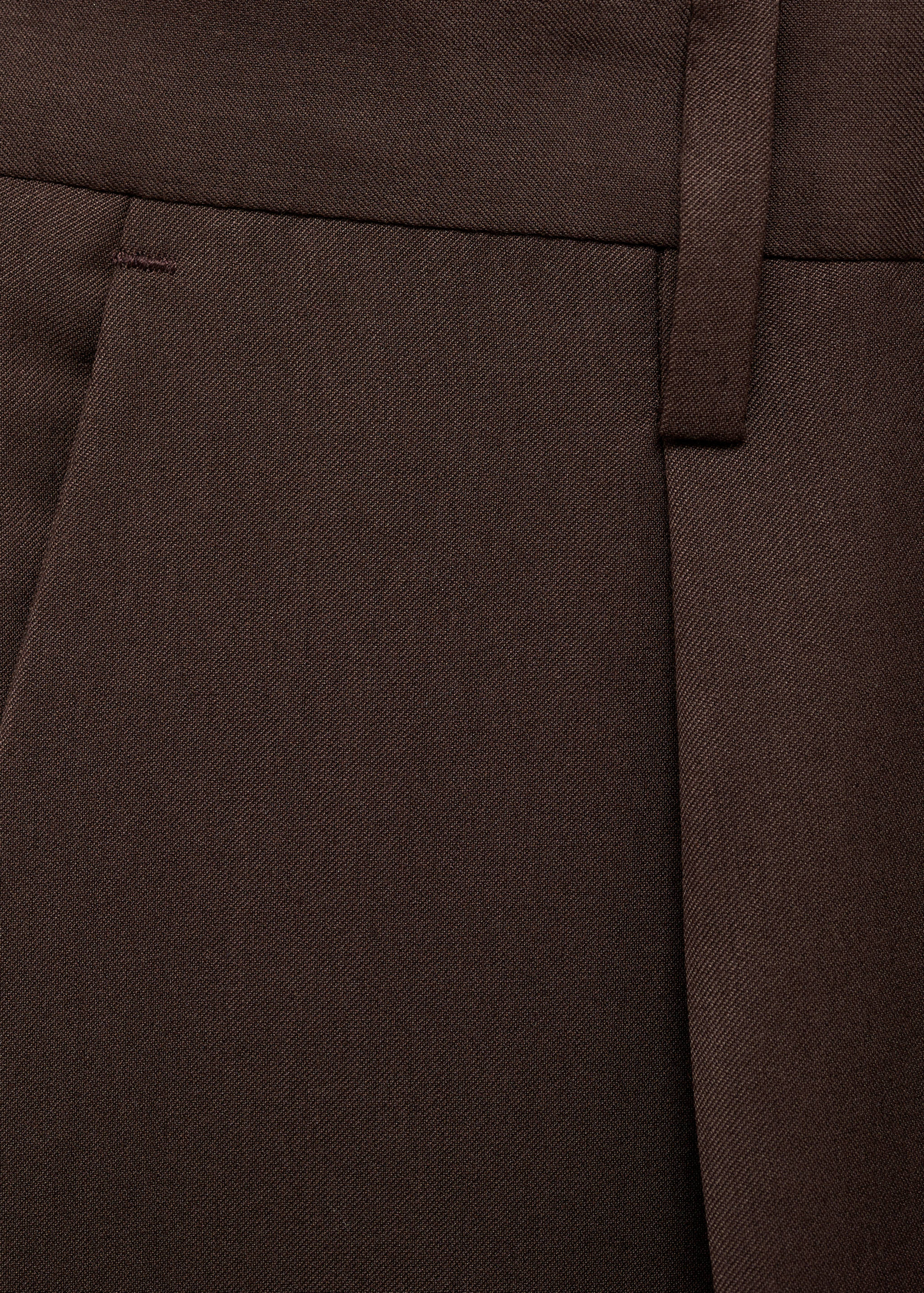 常规版型褶皱西装裤 - null