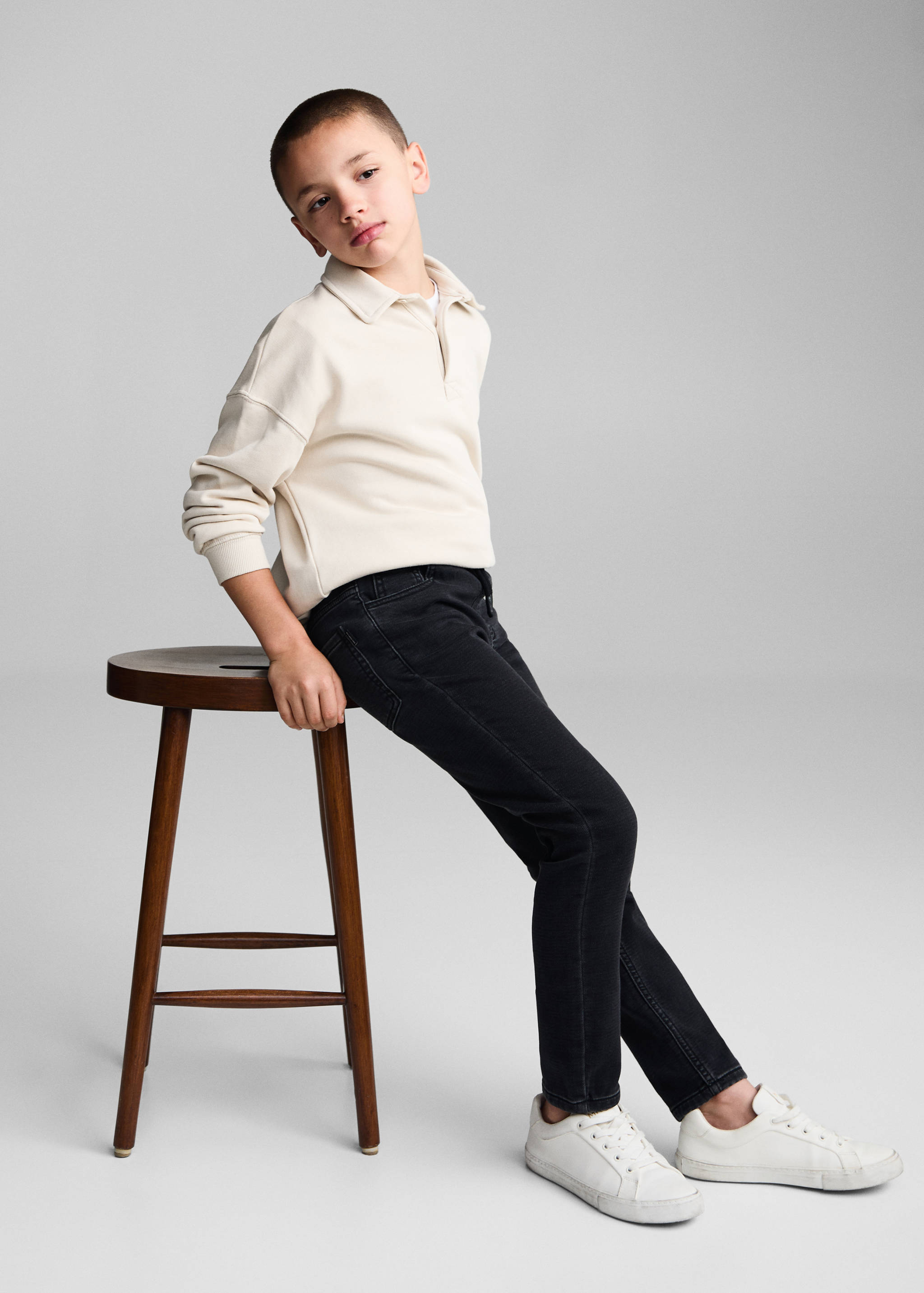 Jean taille élastique - Plan moyen