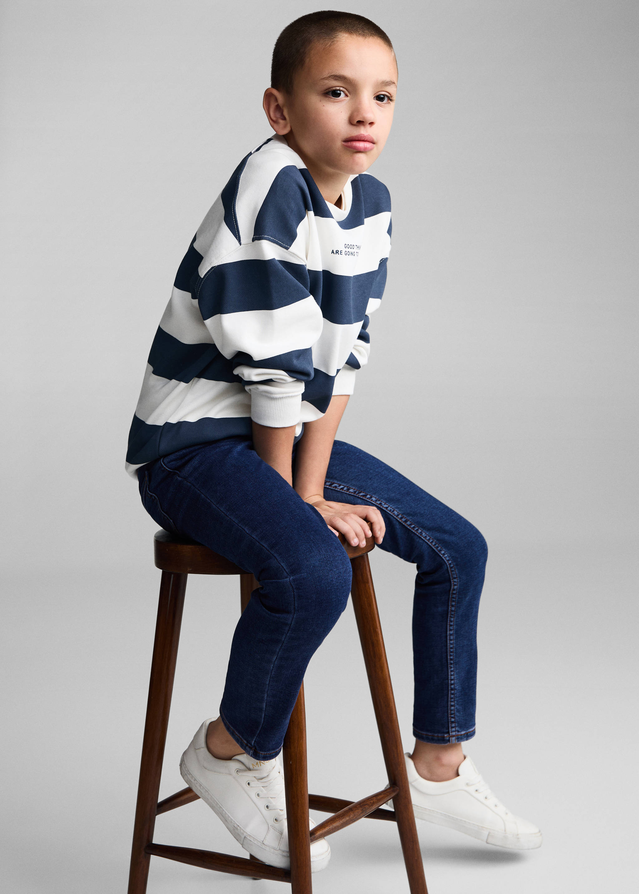 Jean taille élastique - Plan moyen