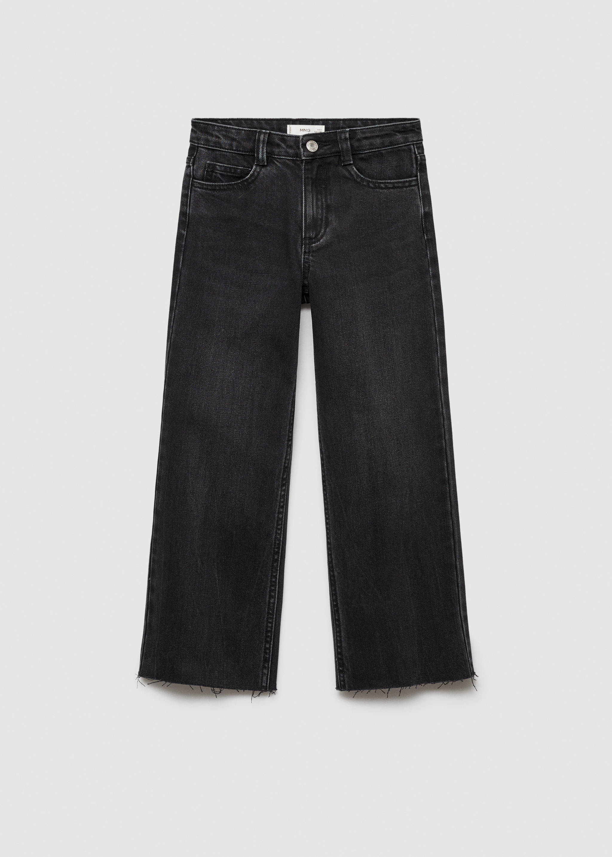 Wideleg low frayed hem jeans - Article without model