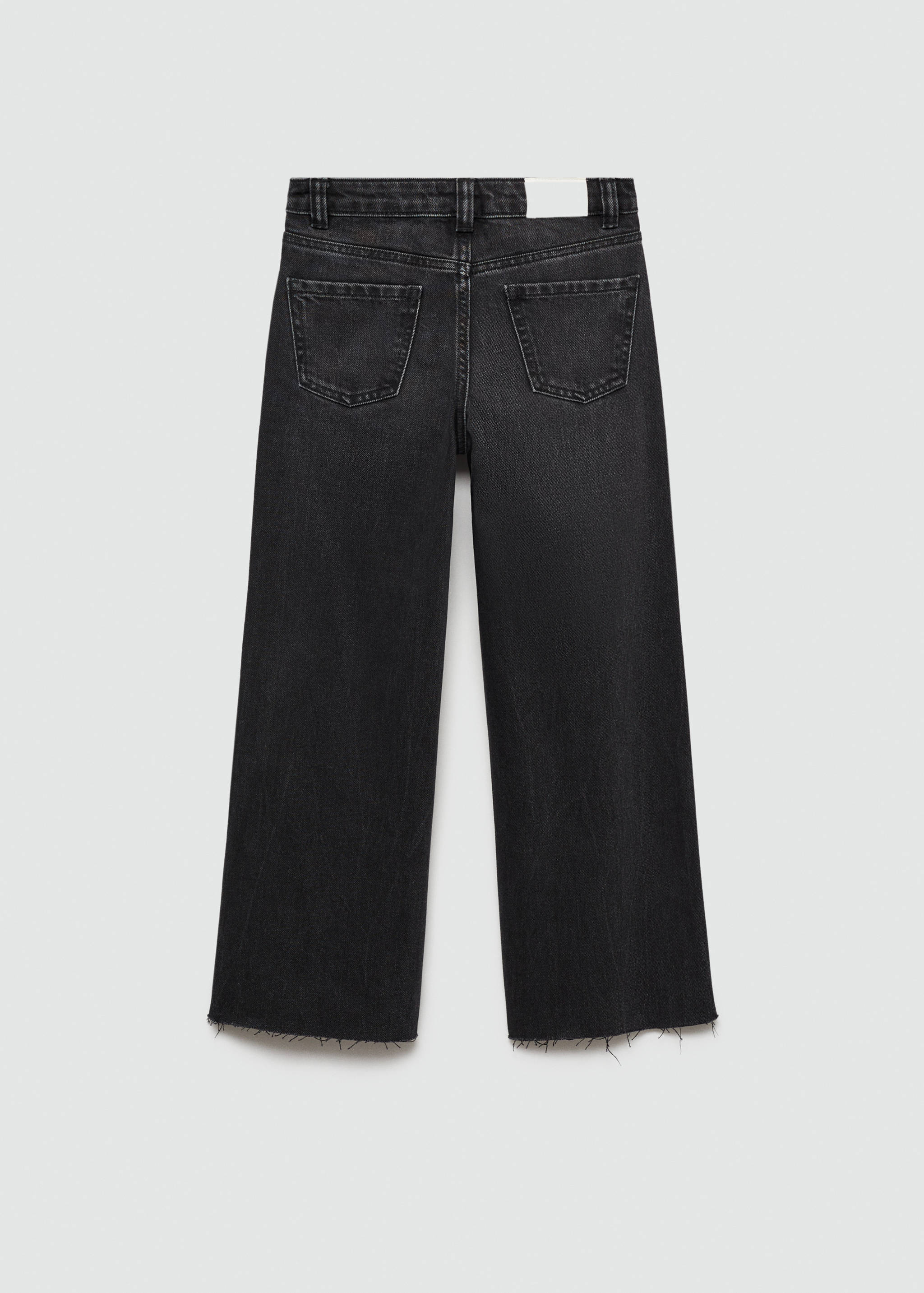 Wideleg low frayed hem jeans - Reverse of the article