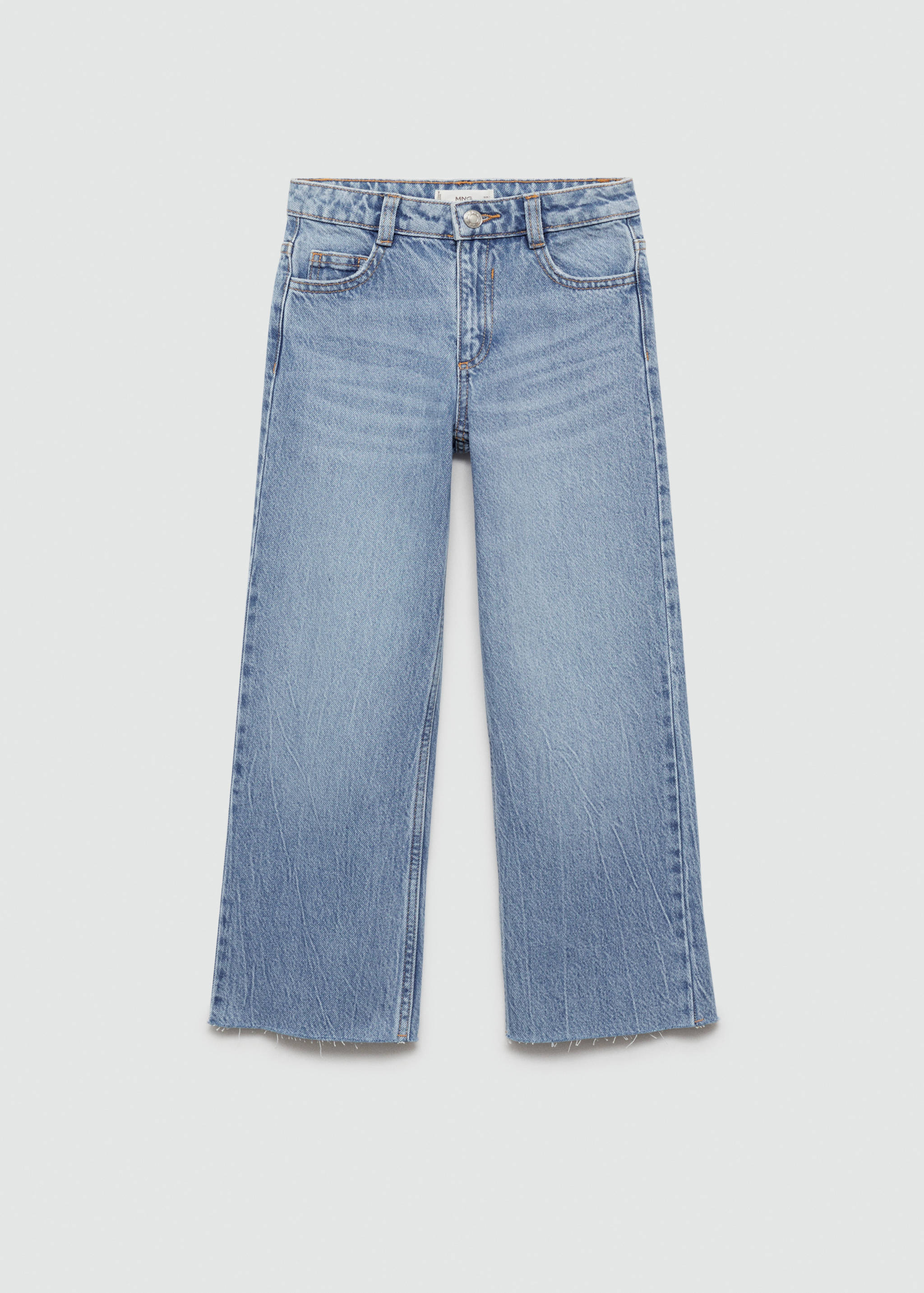 Wideleg low frayed hem jeans - Article without model