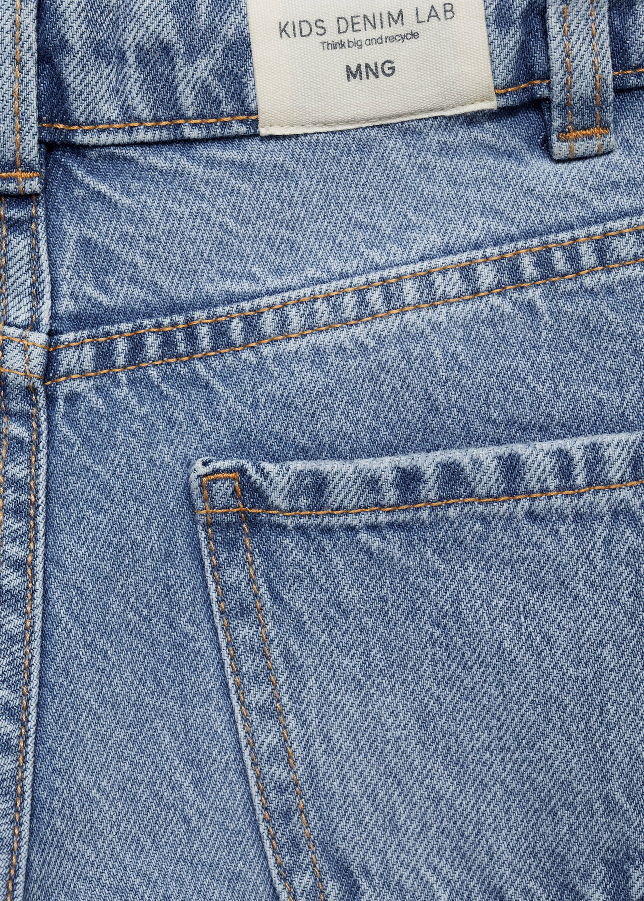 Wideleg low frayed hem jeans - Details of the article 0