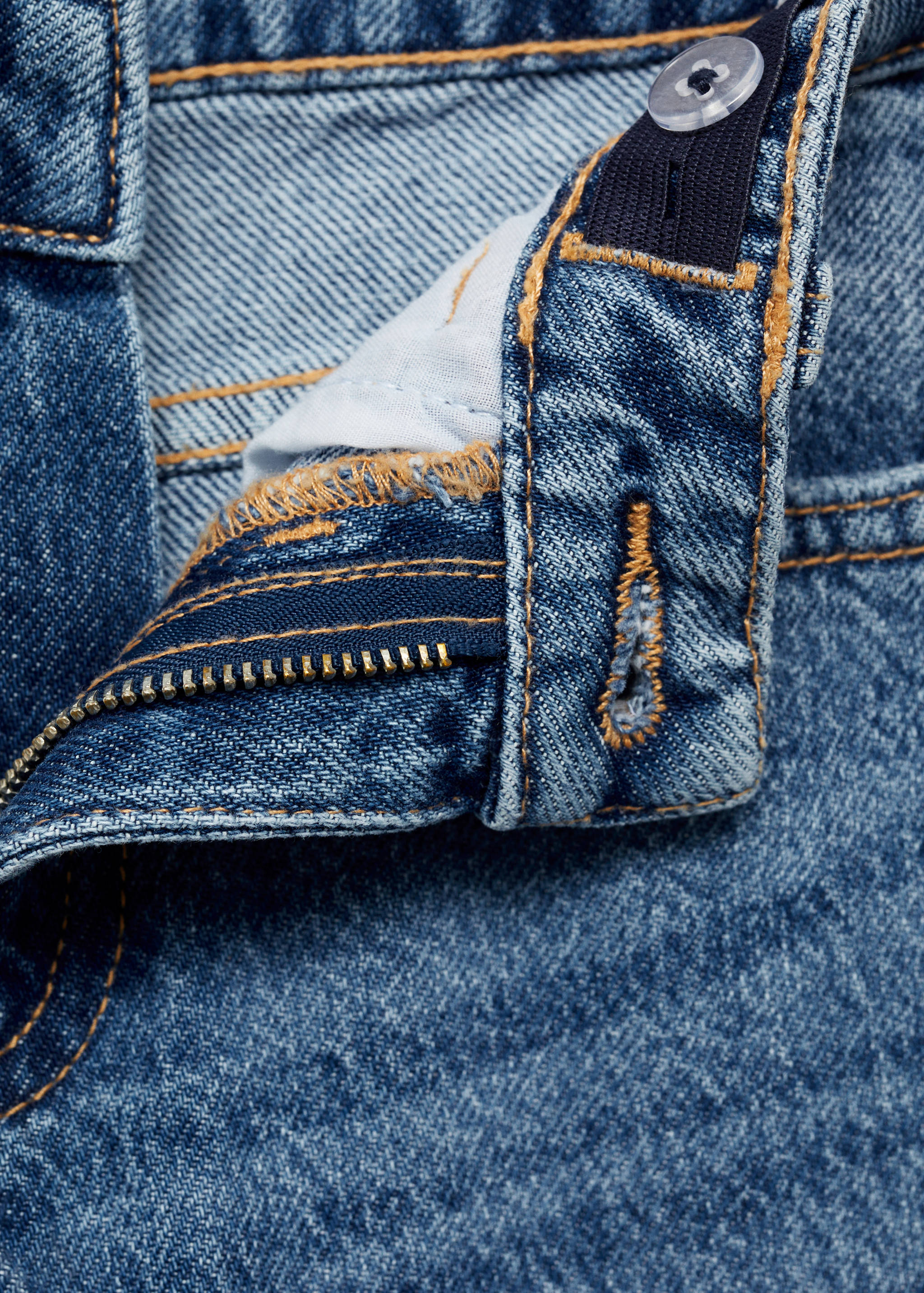 Wideleg jeans met gerafelde pijpen - Detail van het artikel 8