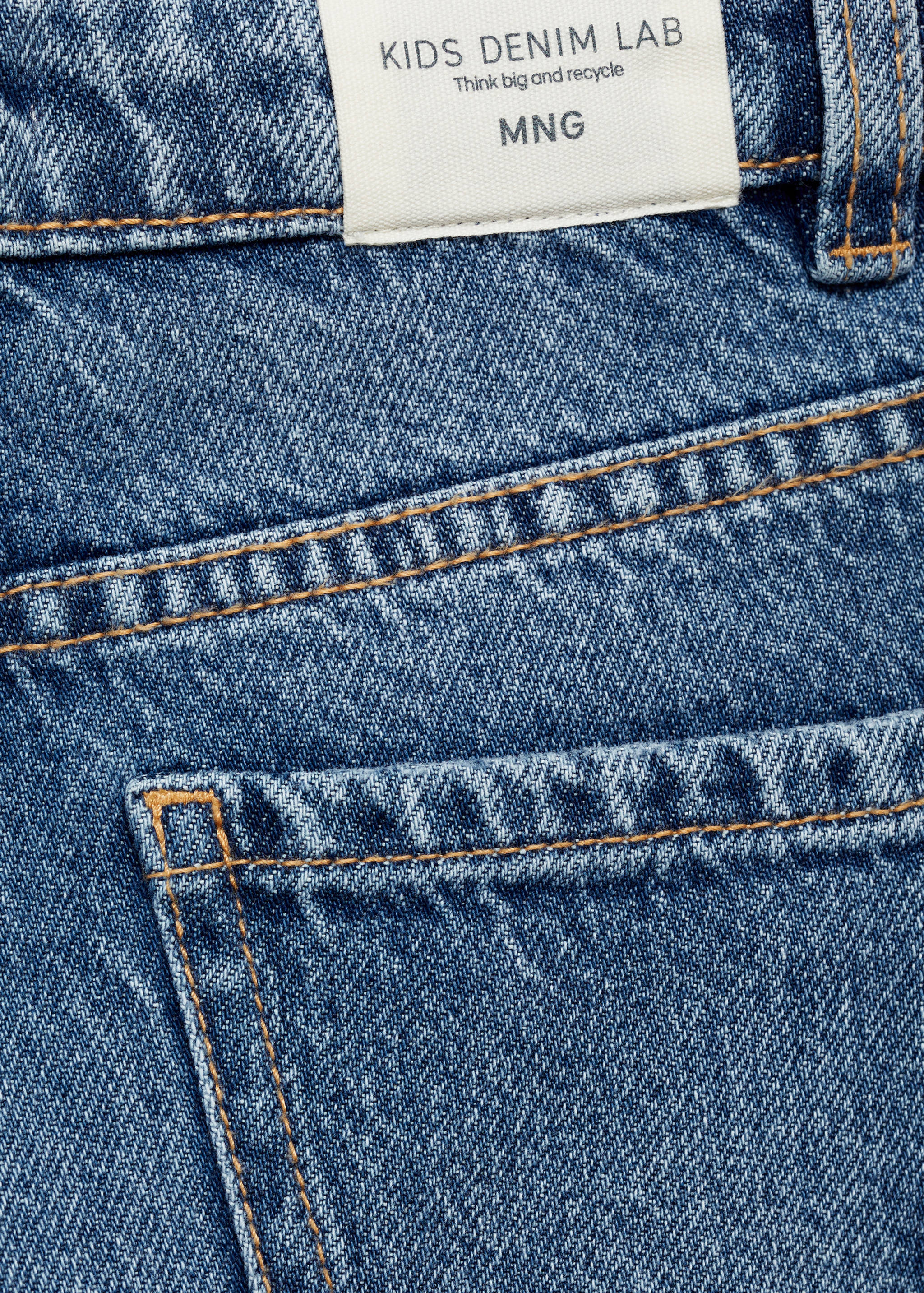 Wideleg jeans met gerafelde pijpen - Detail van het artikel 0