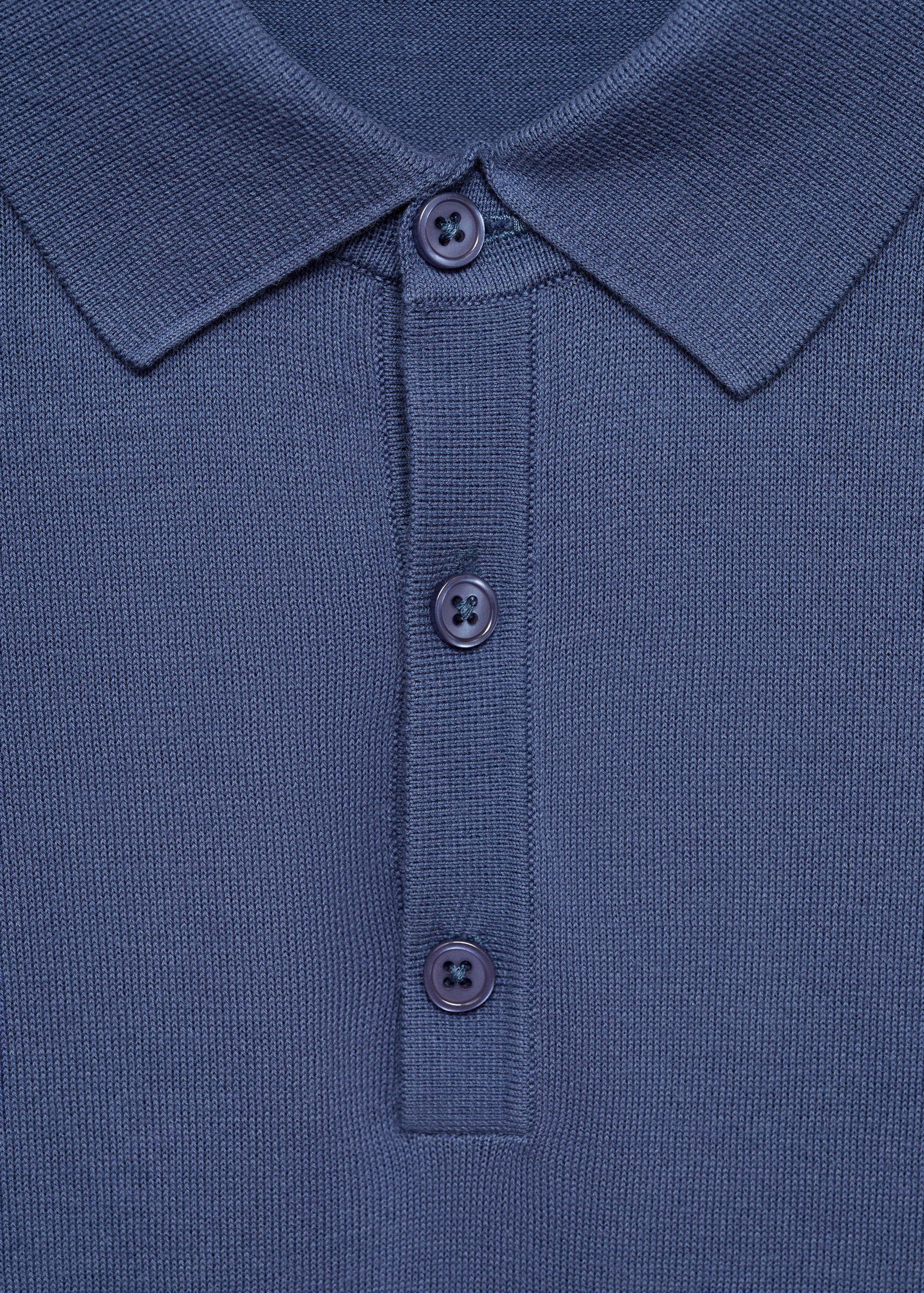 100% cotton knitted polo shirt - Details of the article 8