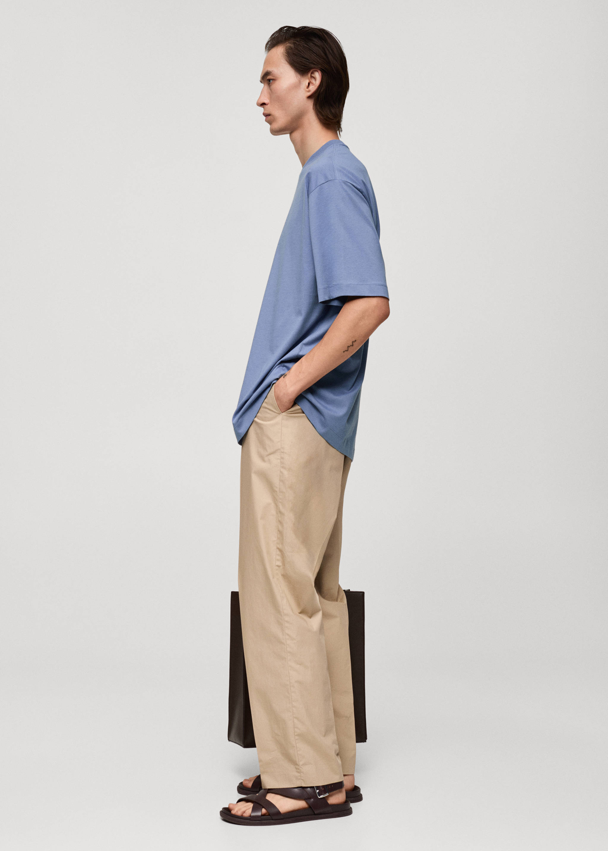 100% cotton oversized t-shirt - Details of the article 2