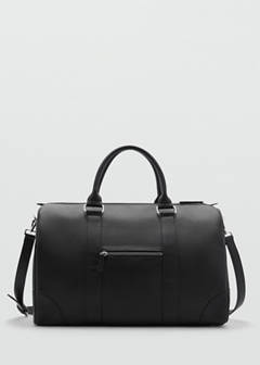 Patent faux-leather bowling bag — Black 9
