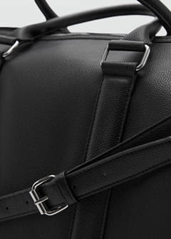 Patent faux-leather bowling bag — Black 13