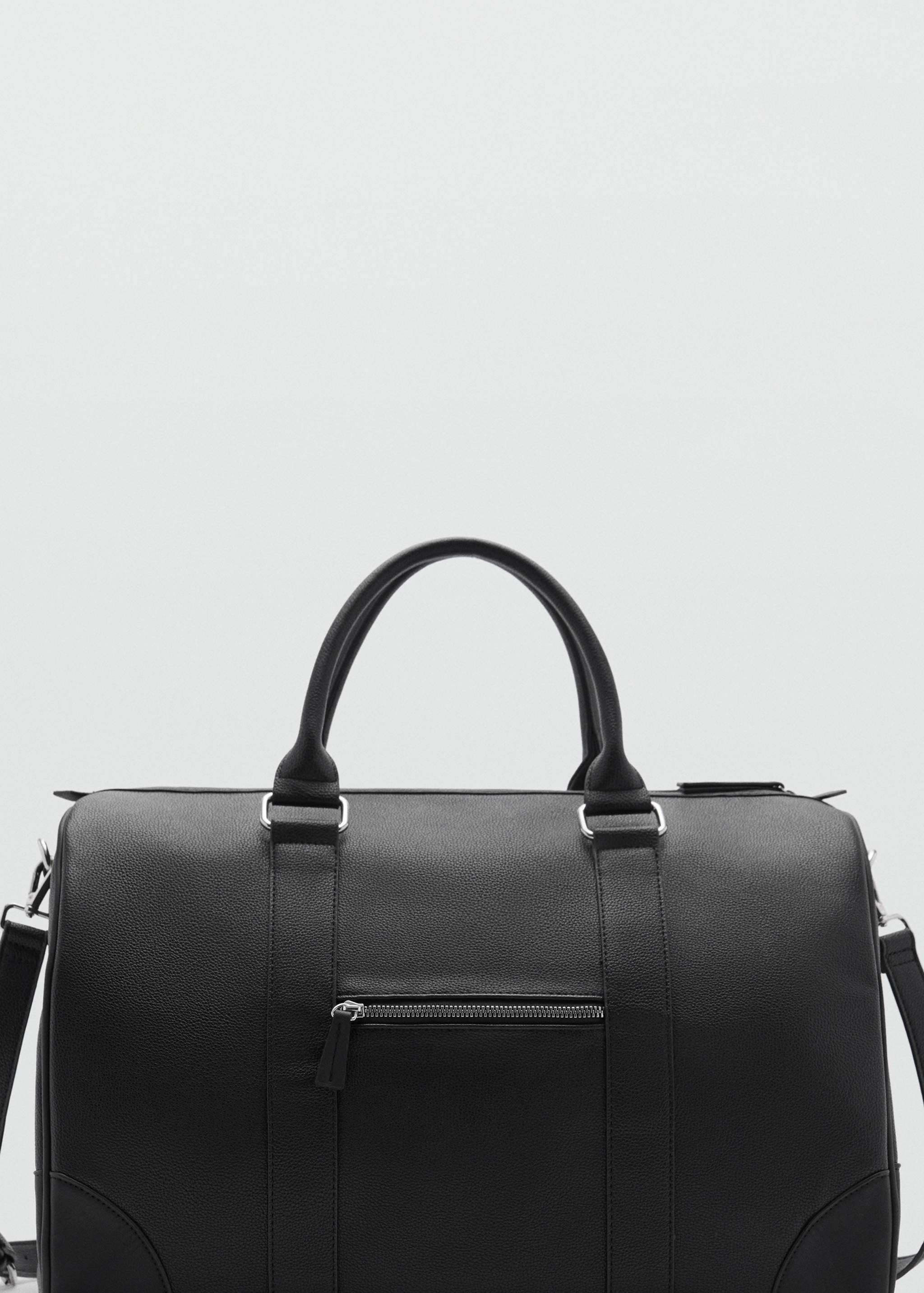 Patent faux-leather bowling bag - null