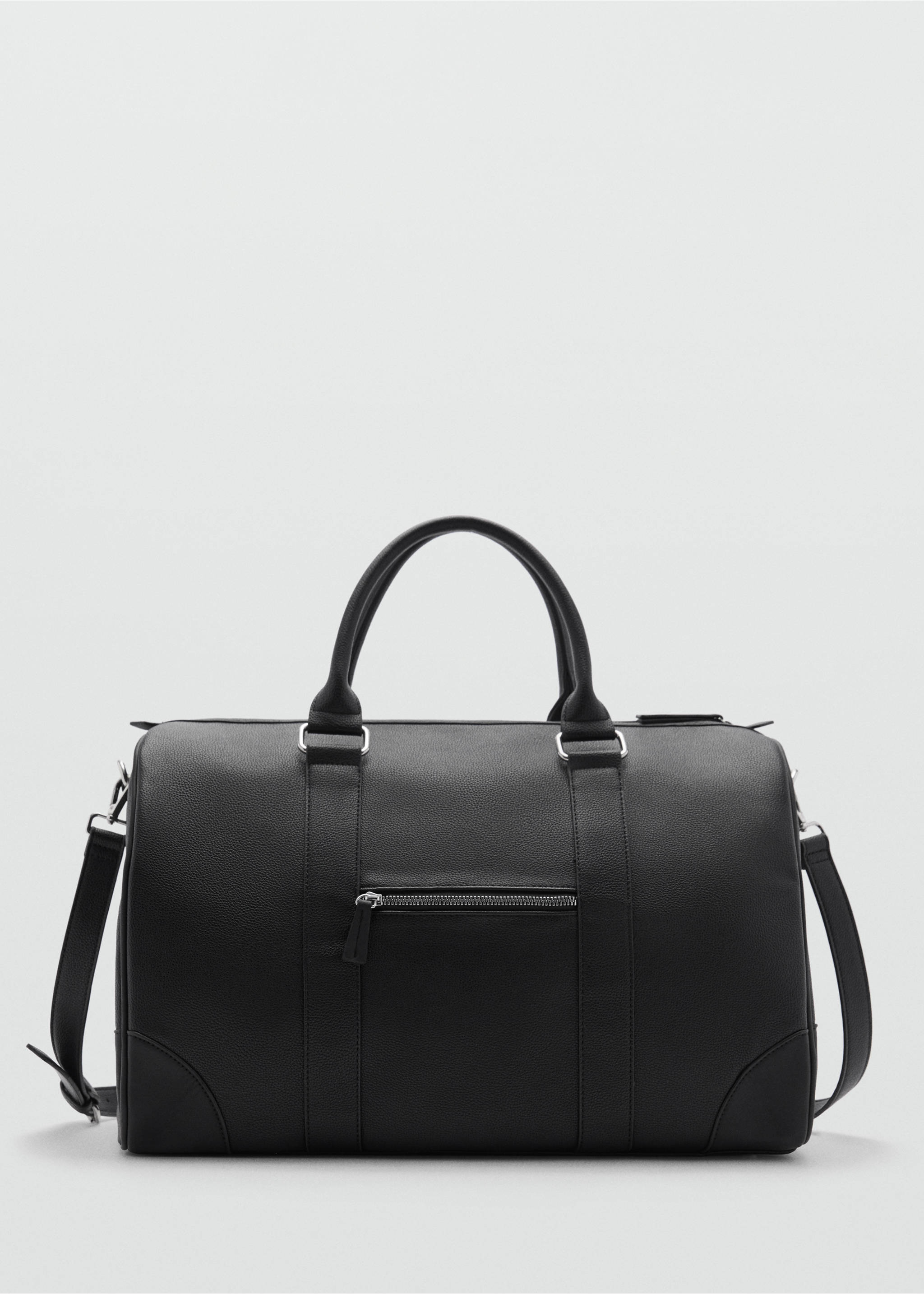 Bolso bowling efecto piel abatanada - Artículo sin modelo, Negro. Ref: 77042543-00.