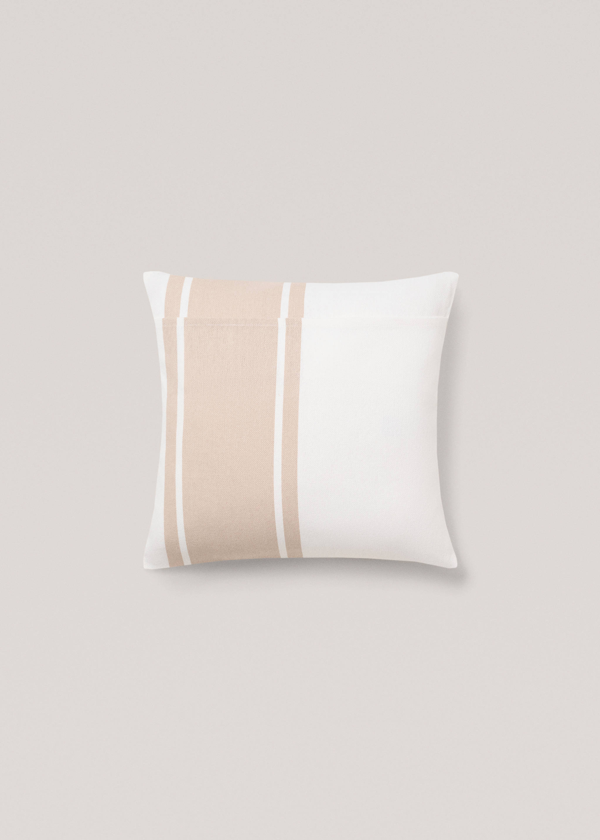 Çizgili pamuklu yastık kılıfı 45x45cm - Ürün detayı 1