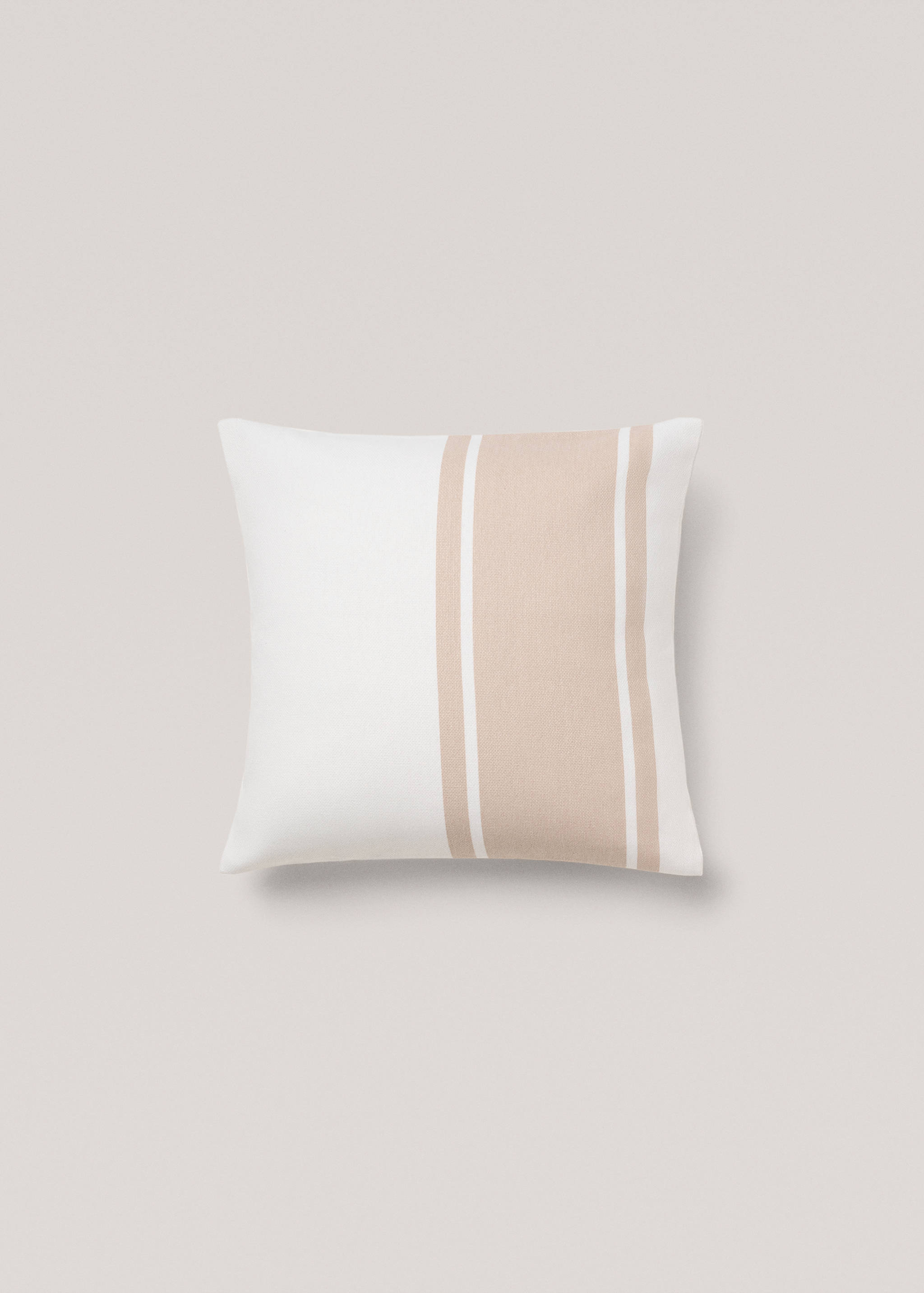 Çizgili pamuklu yastık kılıfı 45x45cm - Modelsiz ürün