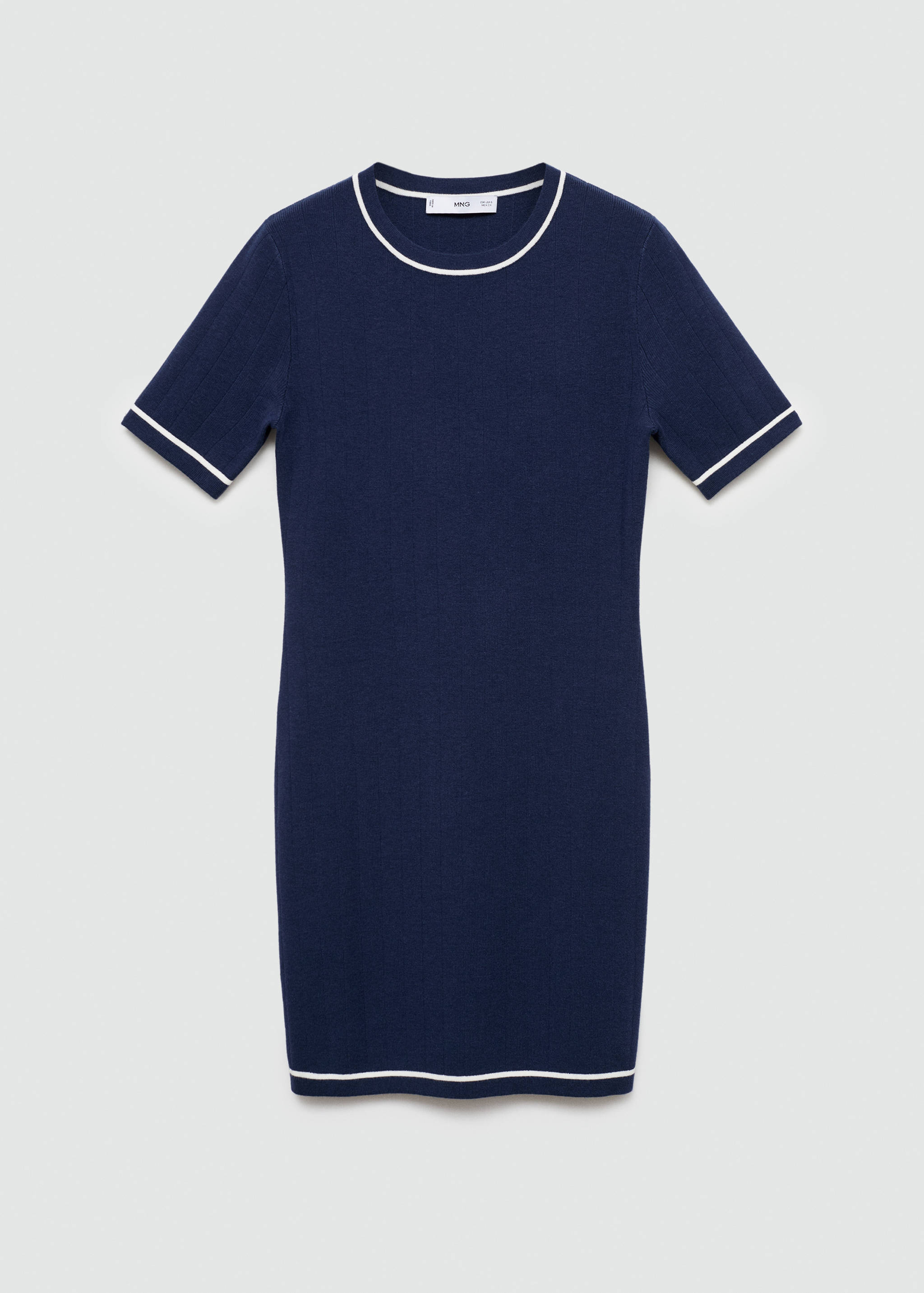 Short dress with contrasting trim - Article without model