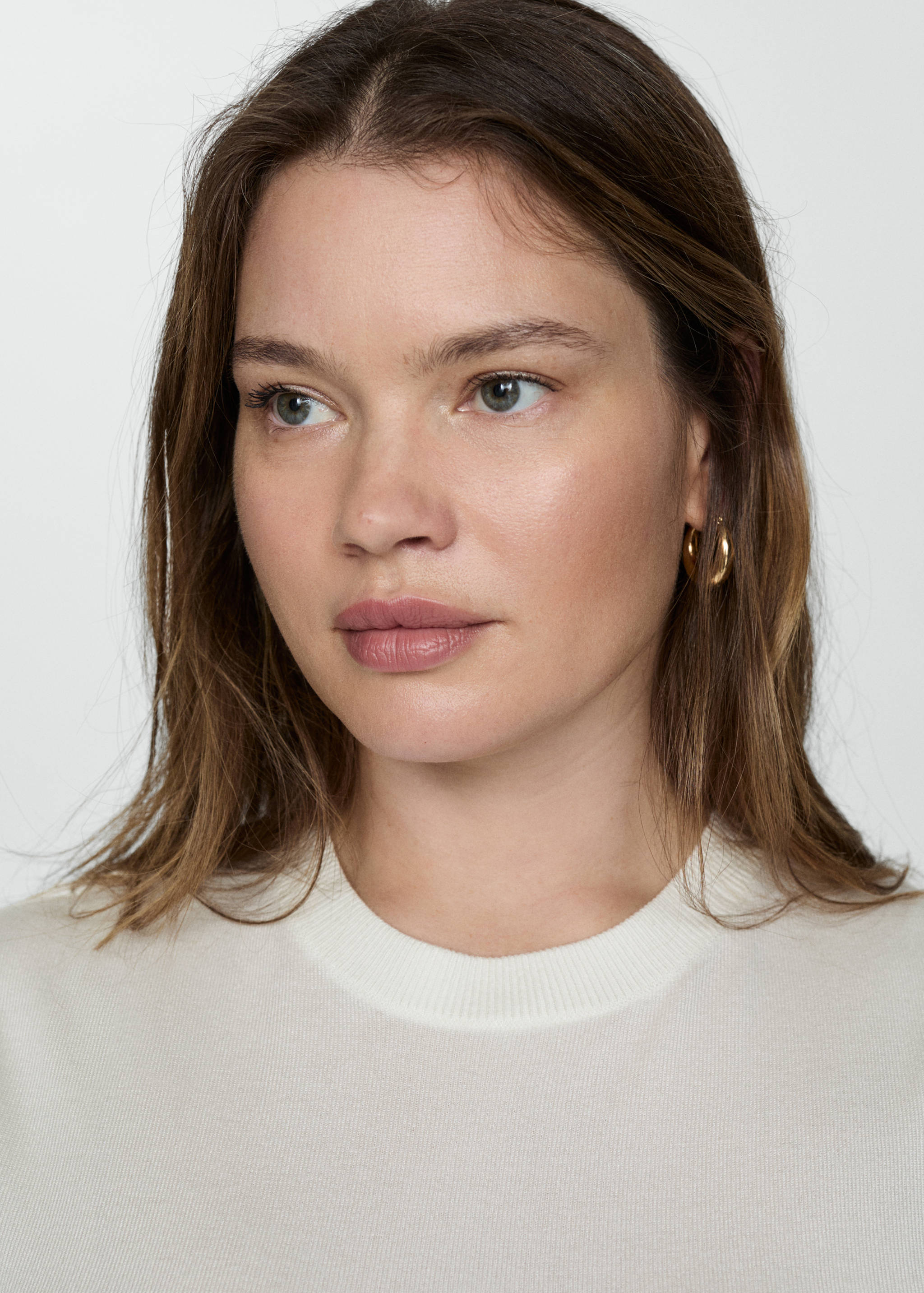 Short-sleeved fine-knit sweater - Details of the article 4