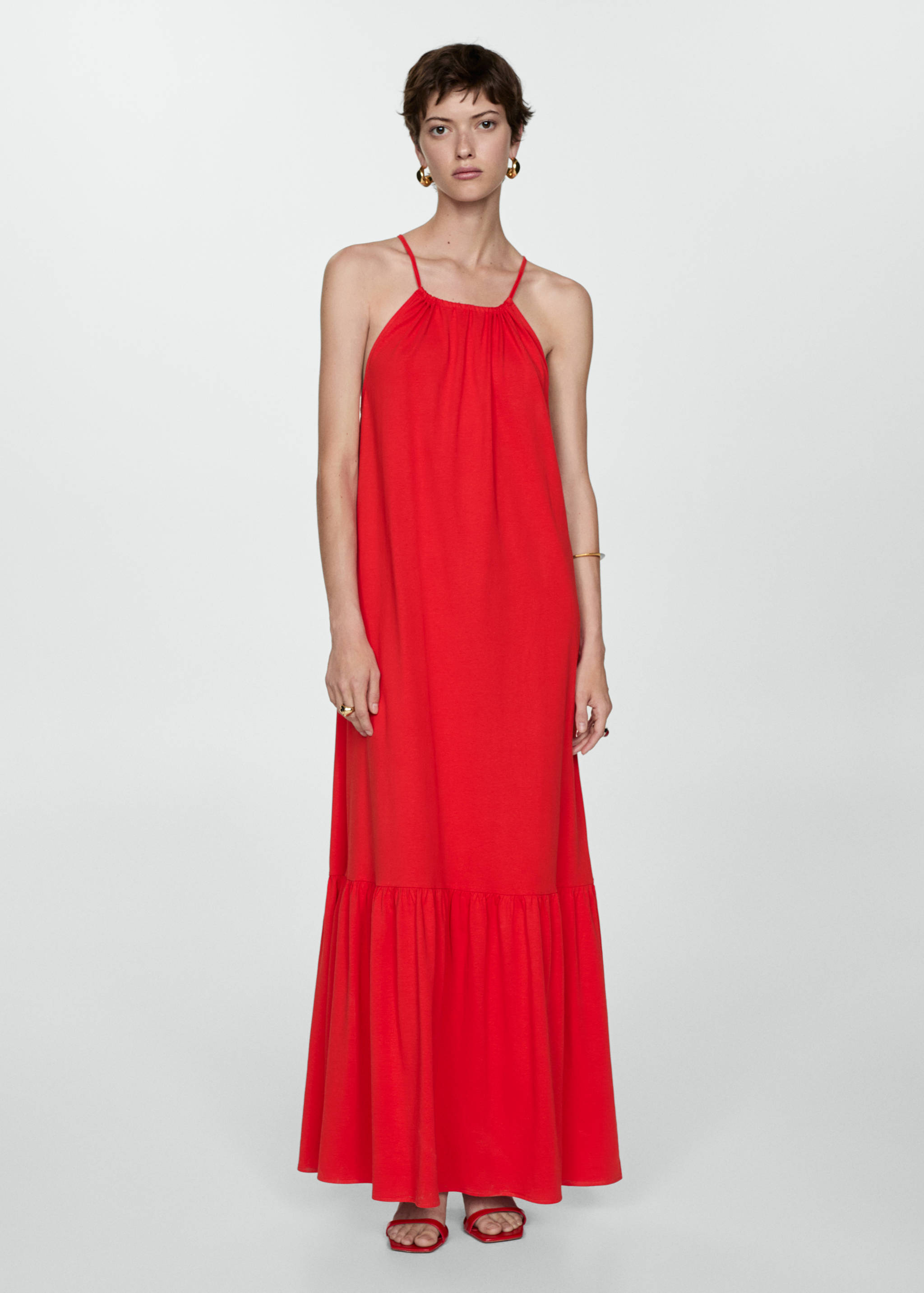 Long cotton dress - General plane