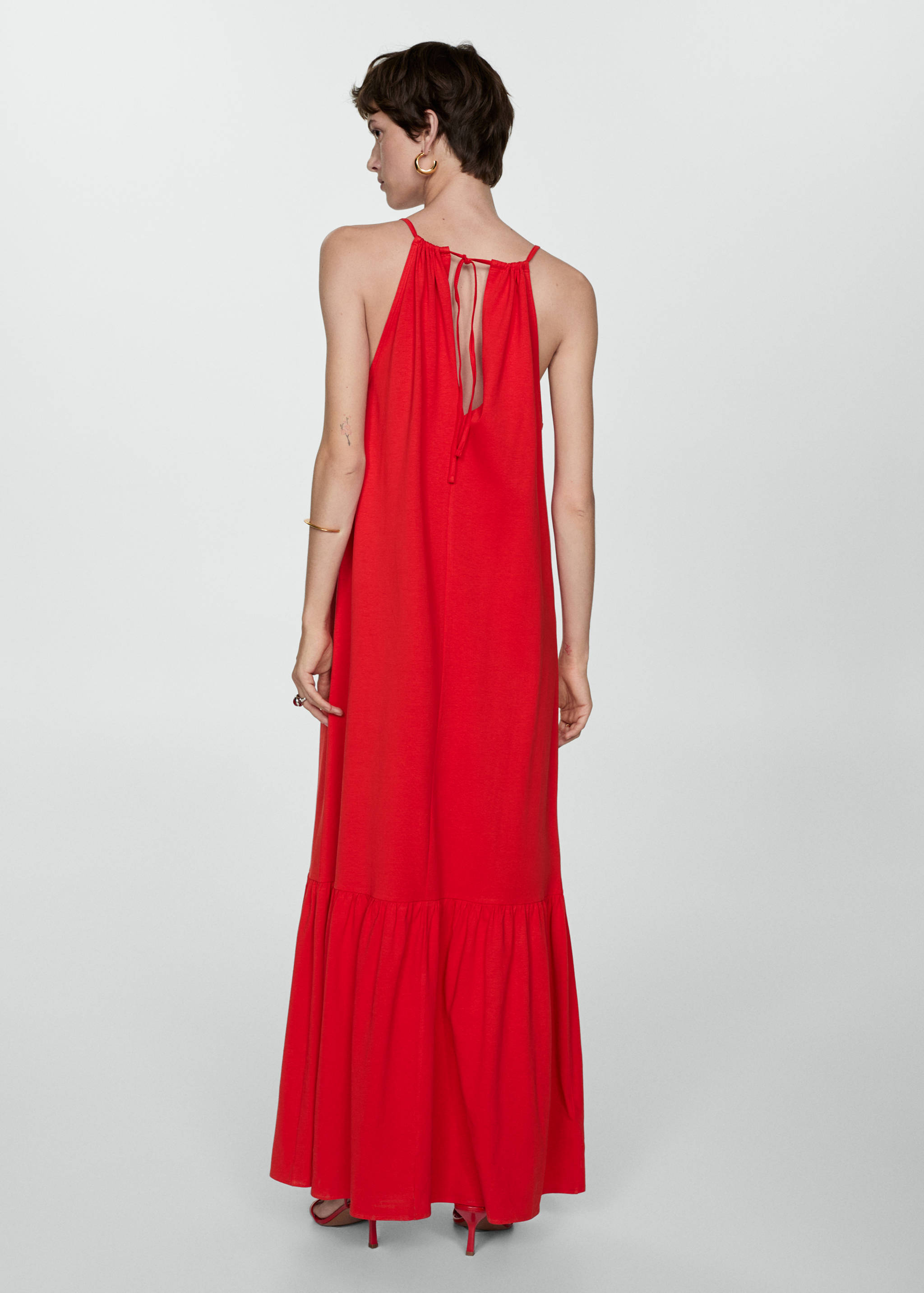 Long cotton dress - Reverse of the article