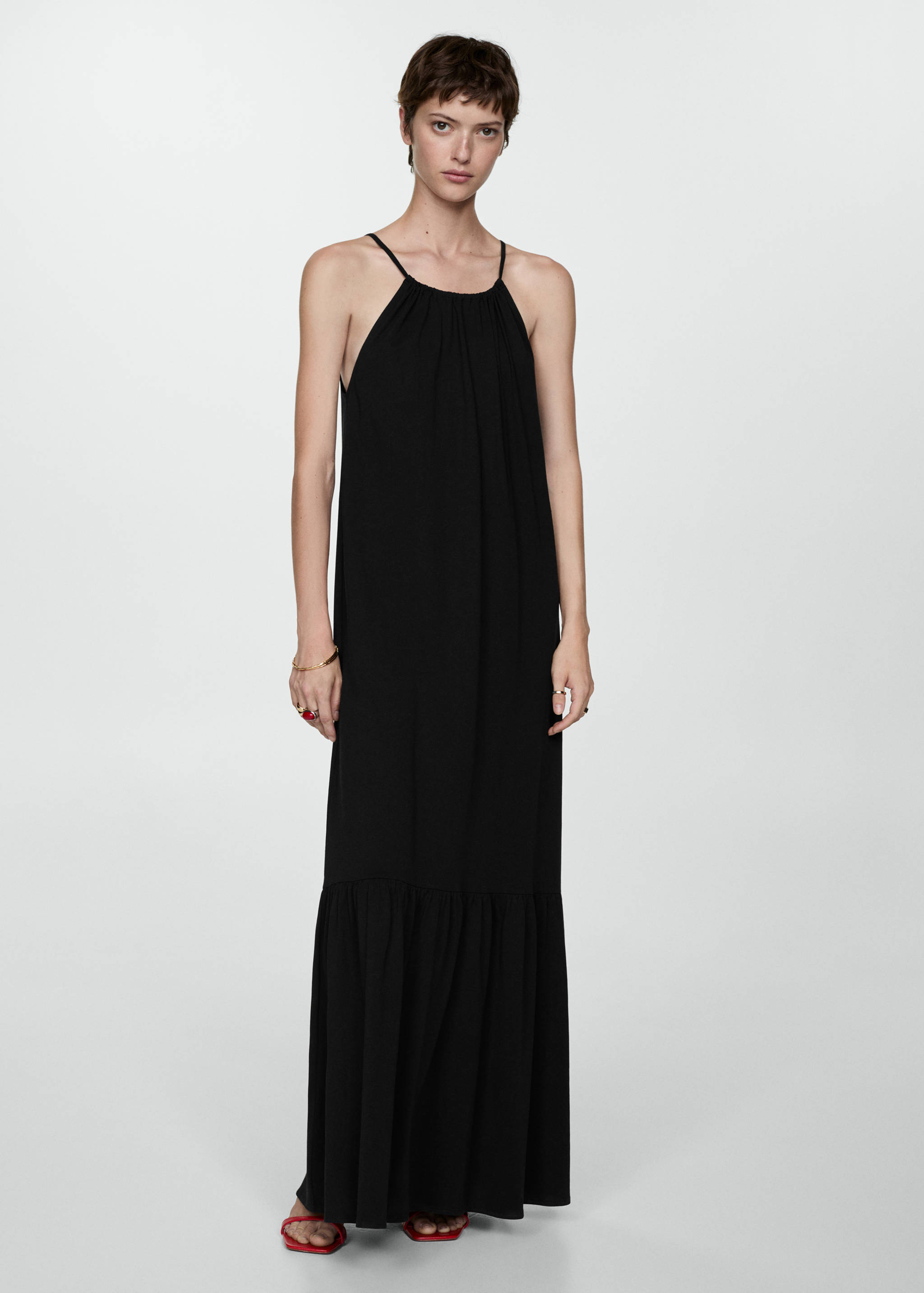 Long cotton dress - General plane