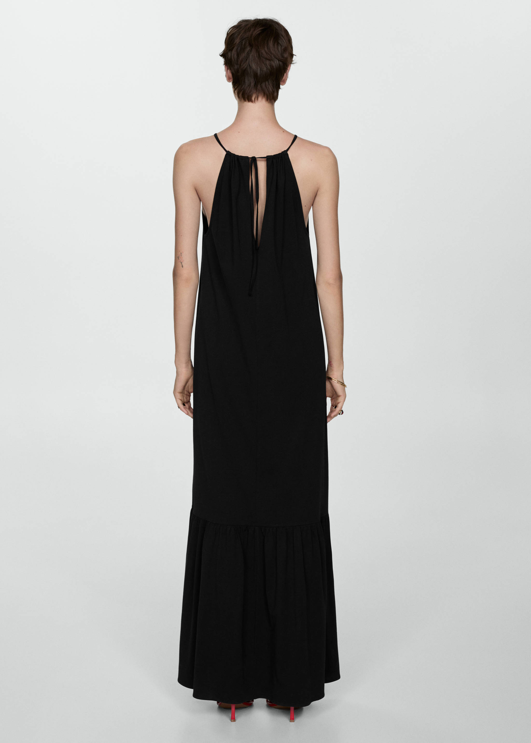 Long cotton dress - Reverse of the article