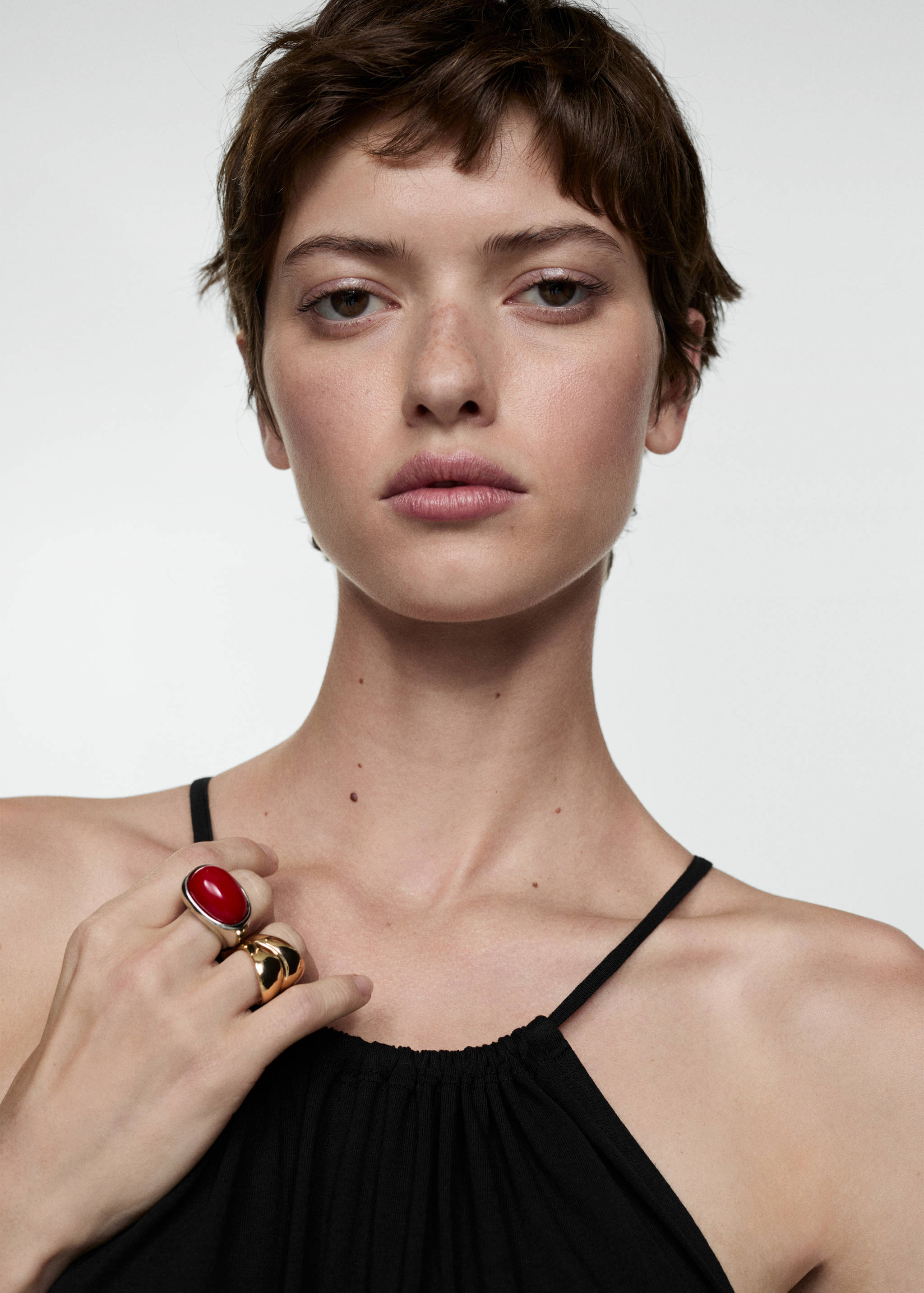 Long cotton dress - Details of the article 1