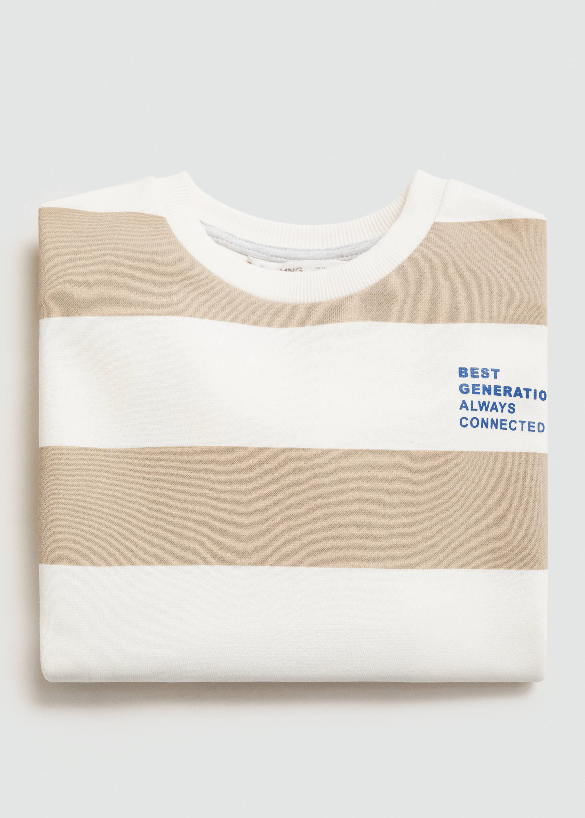 Striped cotton-blend sweatshirt - Details of the article 8