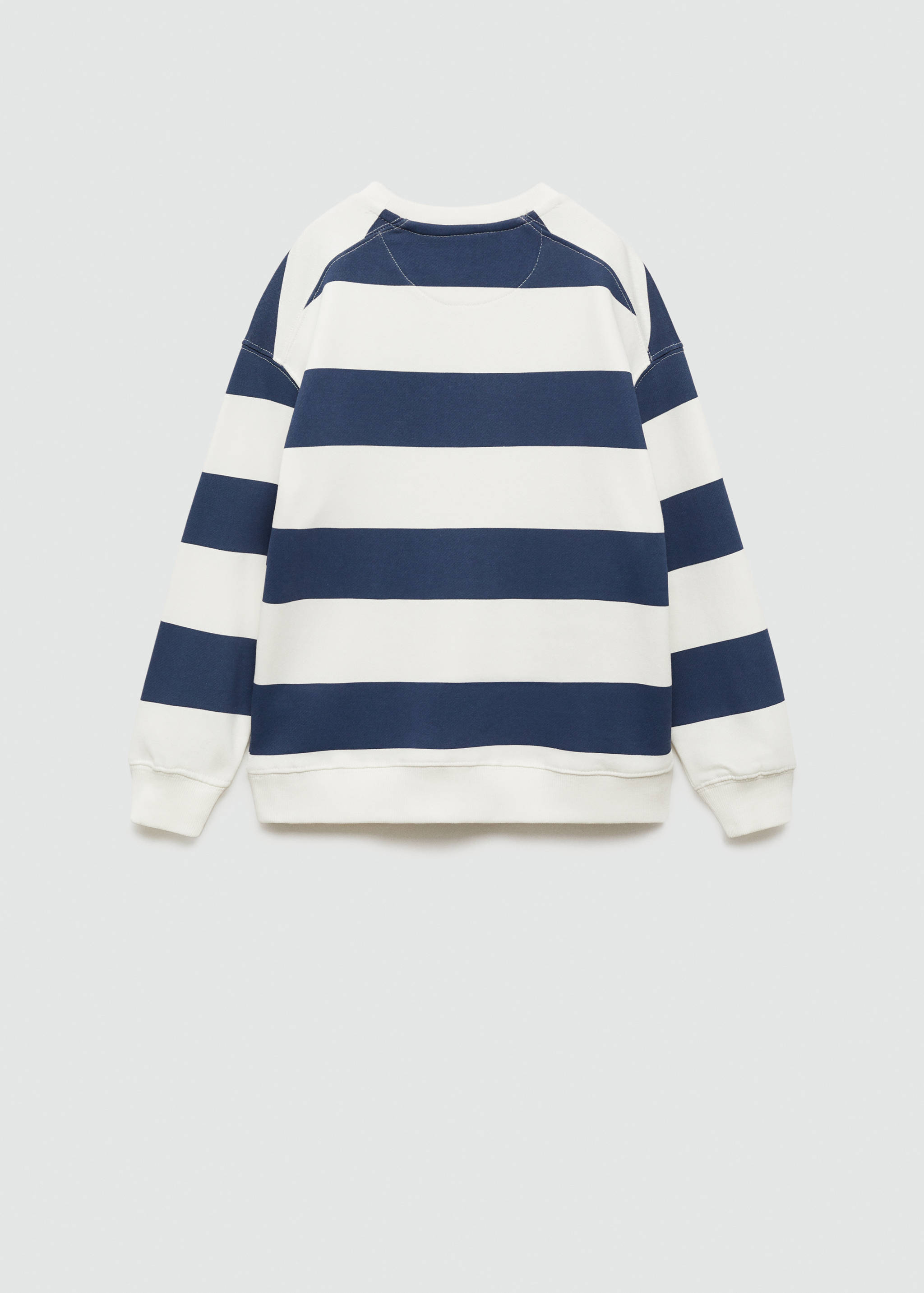 Striped cotton-blend sweatshirt - Reverse of the article
