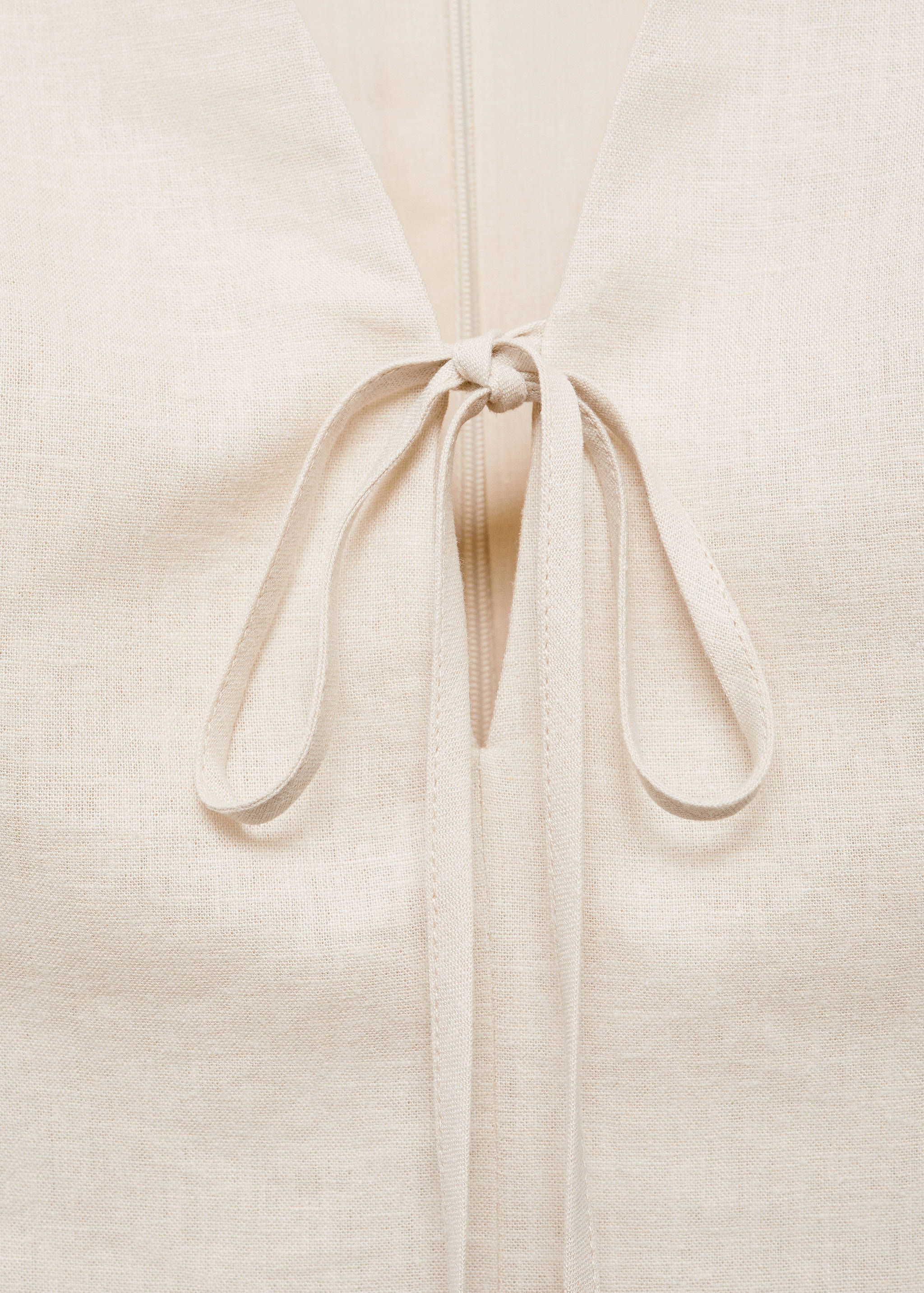 Short linen dress - Details of the article 8