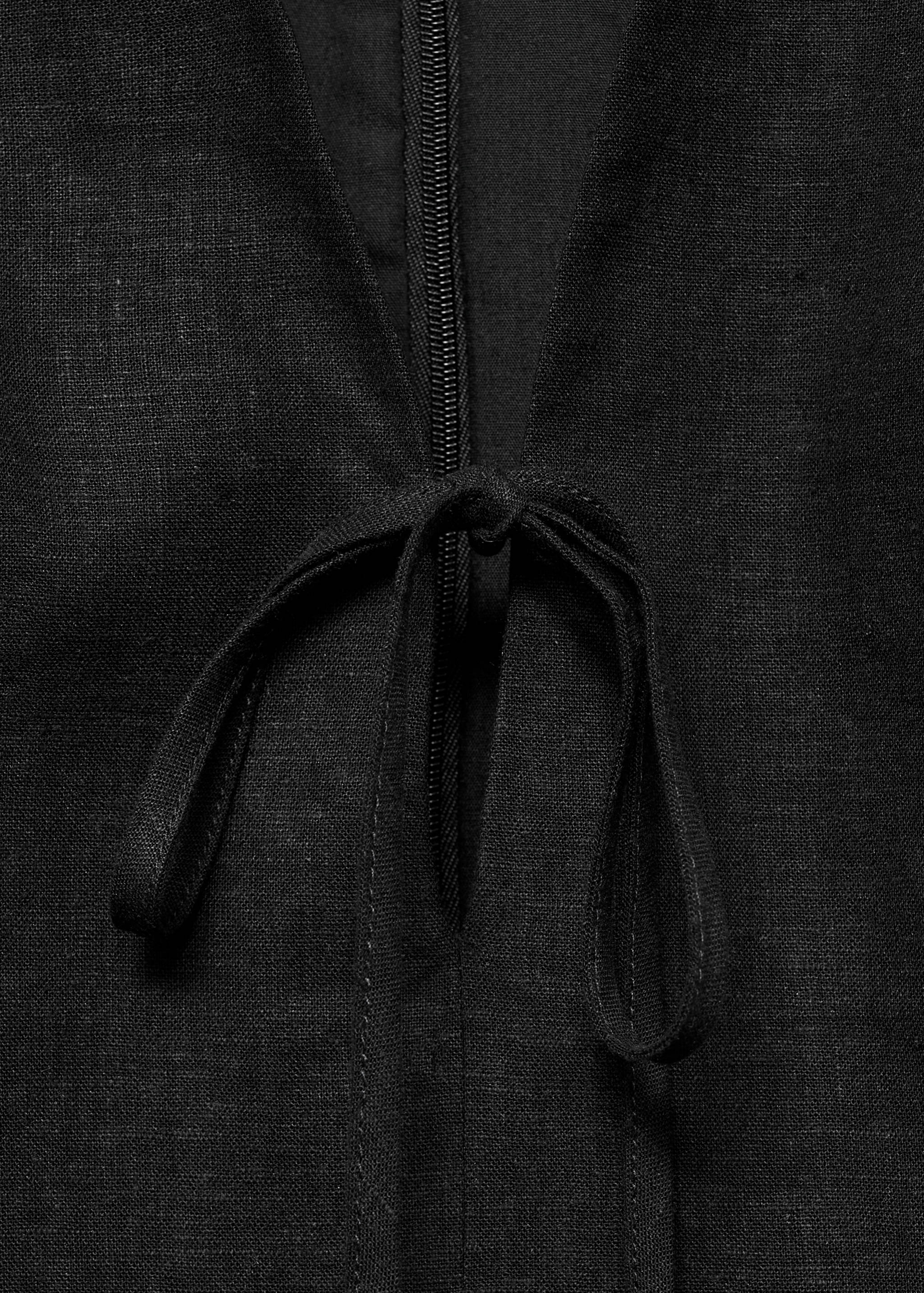 Short linen dress - Details of the article 8