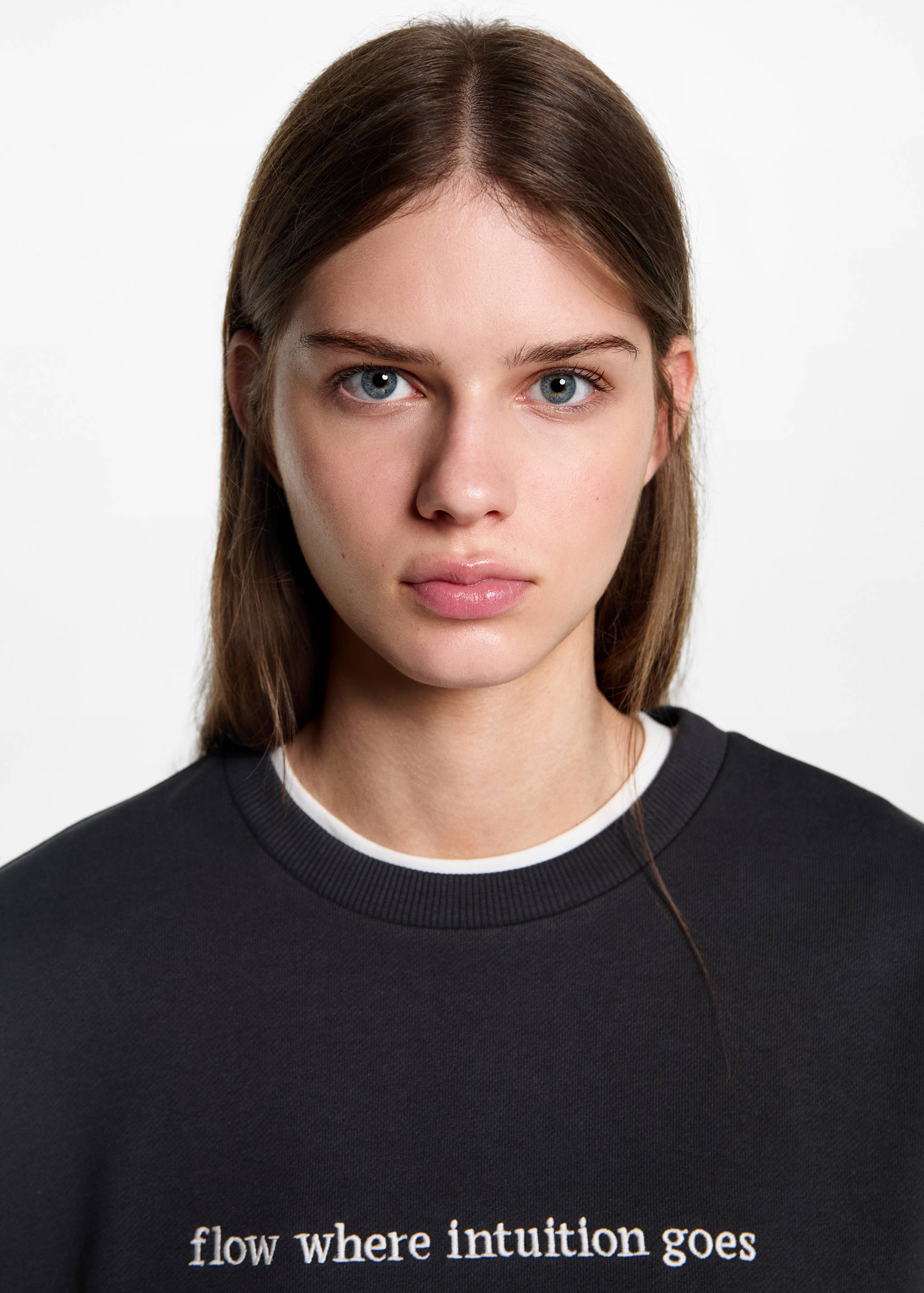 Sudadera algodón detalle bordado - Detalle del artículo 1