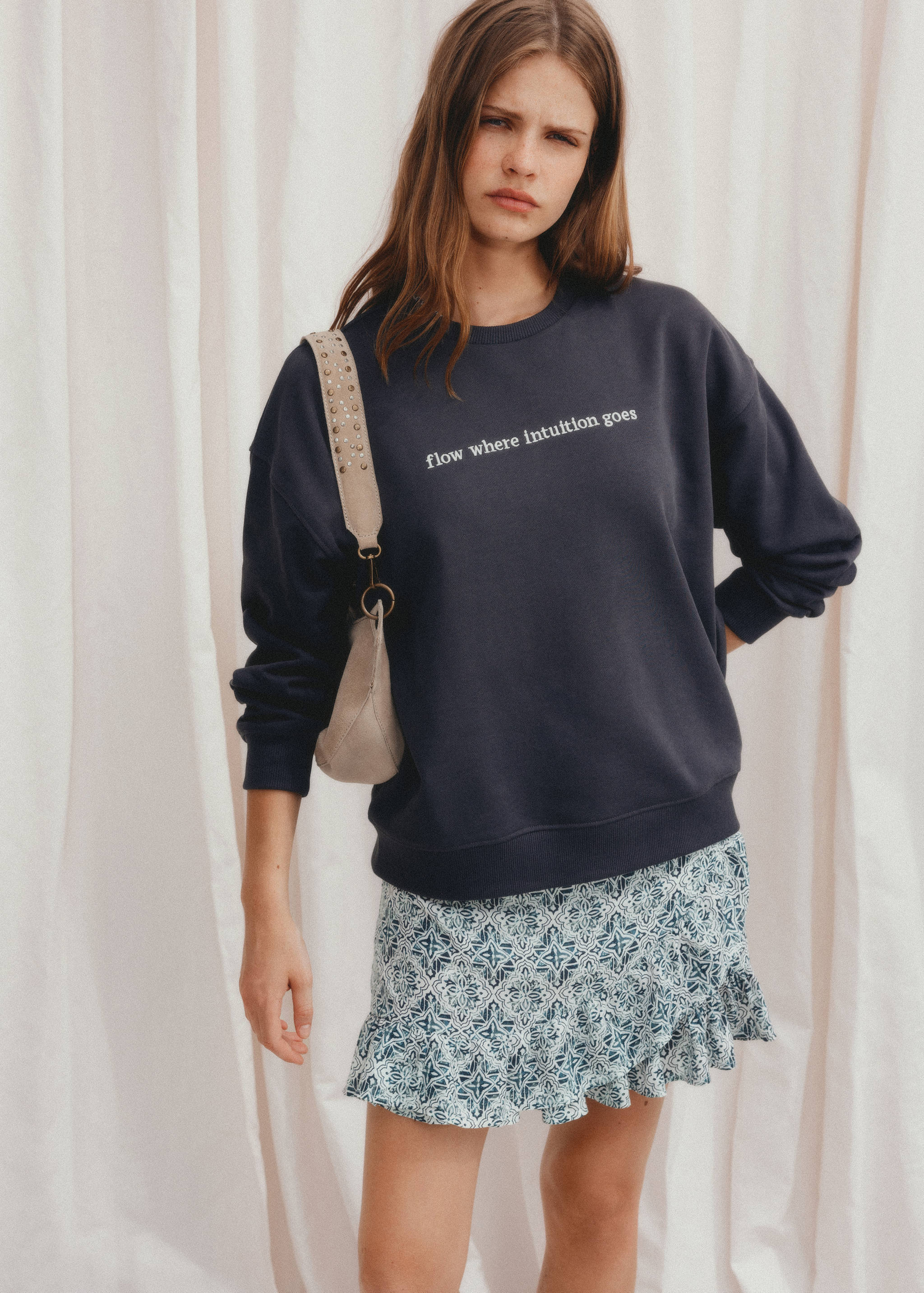 Sudadera algodón detalle bordado - Detalle del artículo 6