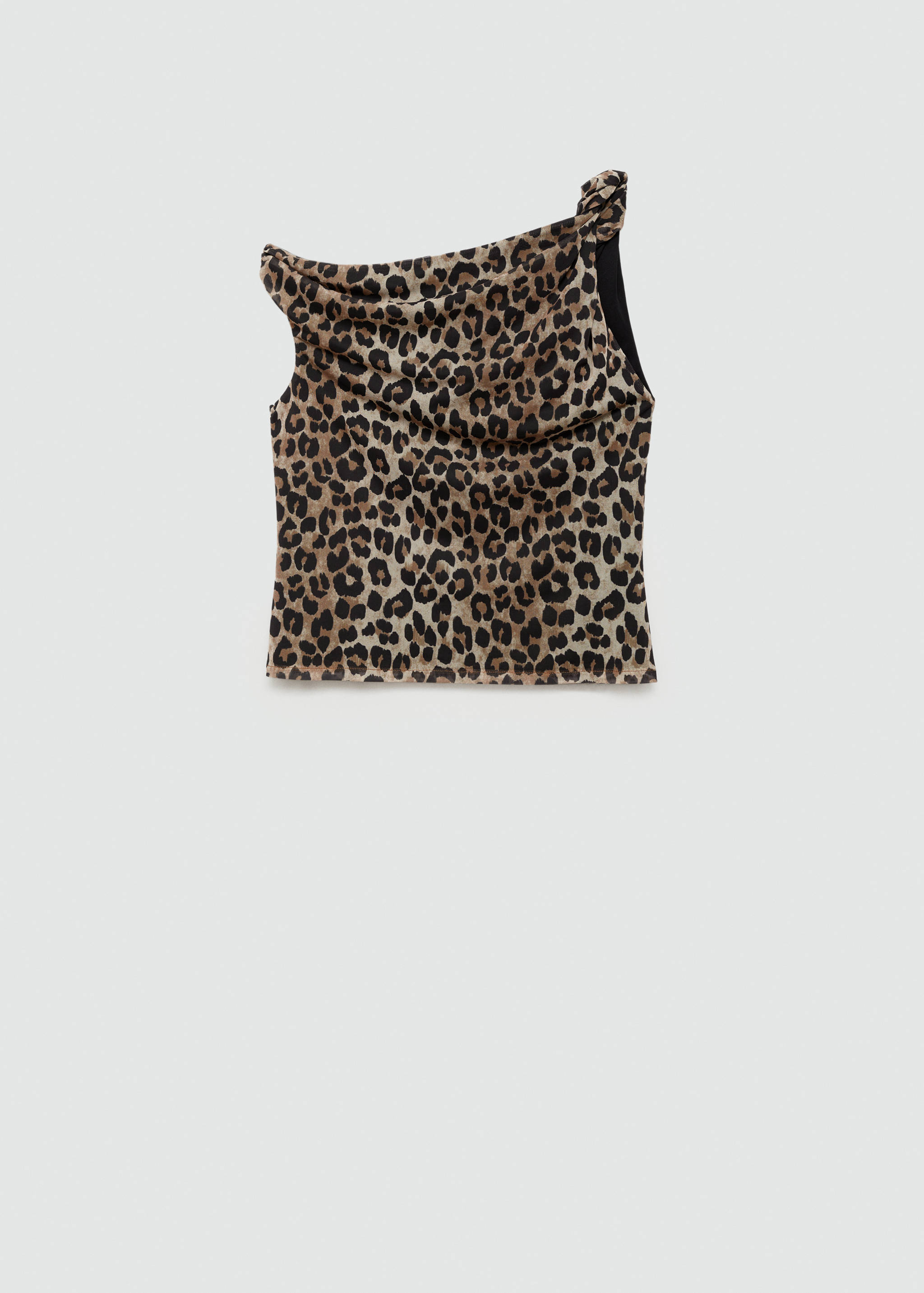 Asymmetrical leopard-print top - Article without model
