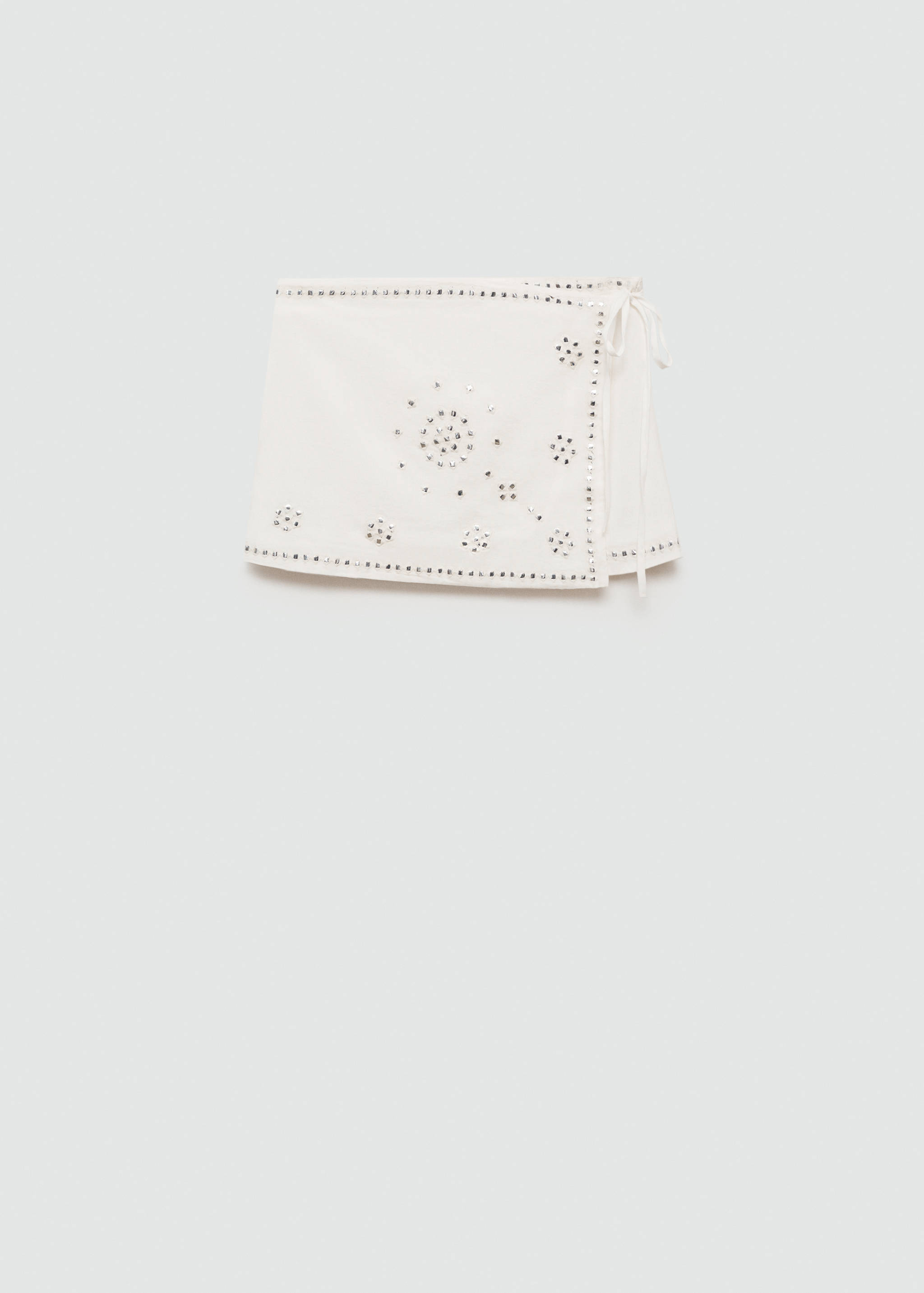 Mini skirt rhinestone bow - Article without model
