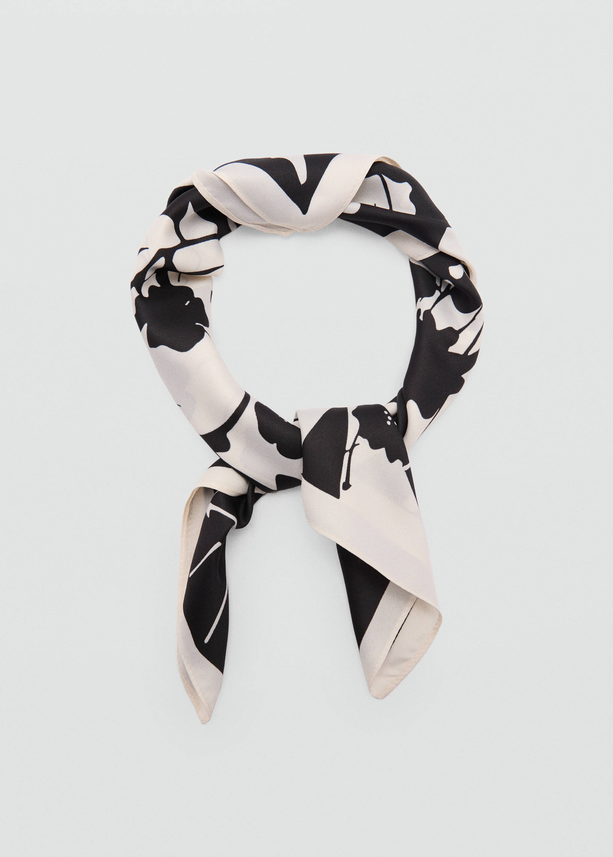 Floral print scarf - Details of the article 1