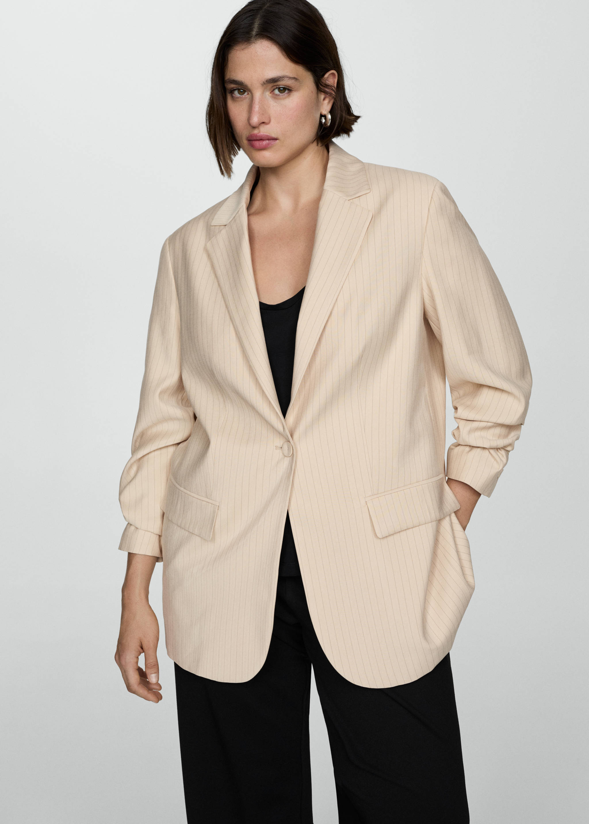 핀스트라이프 수트 재킷 - 상품 내역: 5