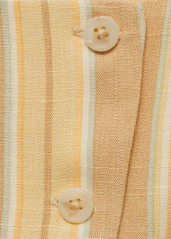 Striped waistcoat with buttons — Yellow 8