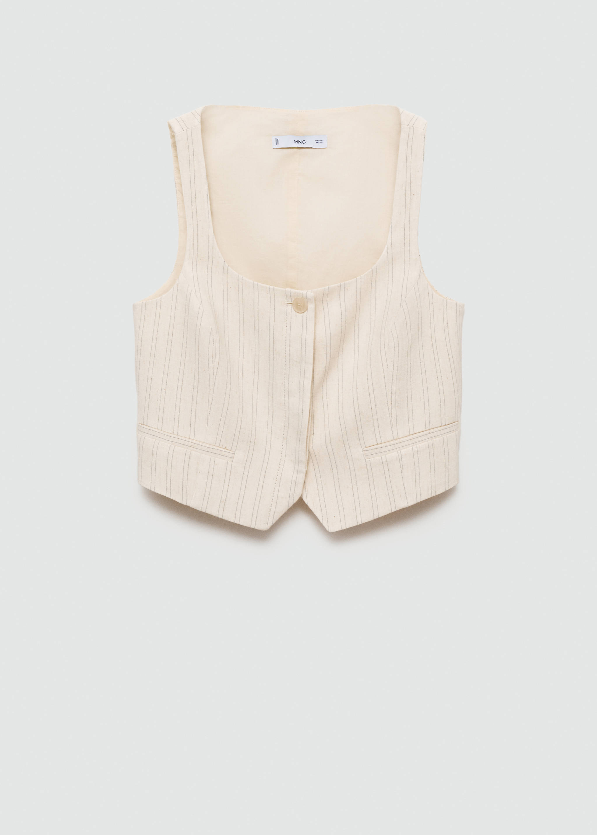 Striped suit waistcoat - Article without model