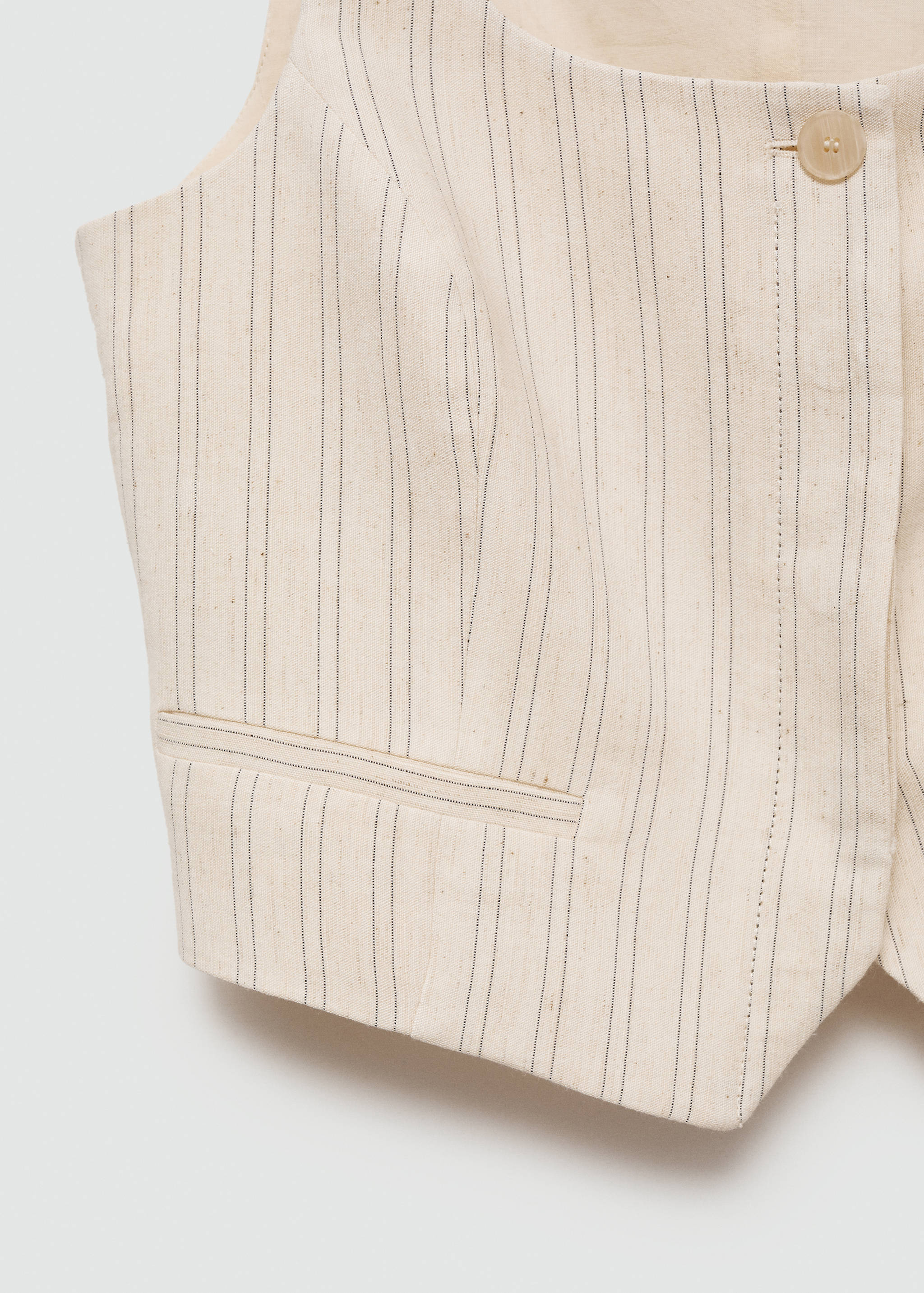 Striped suit waistcoat - Details of the article 8
