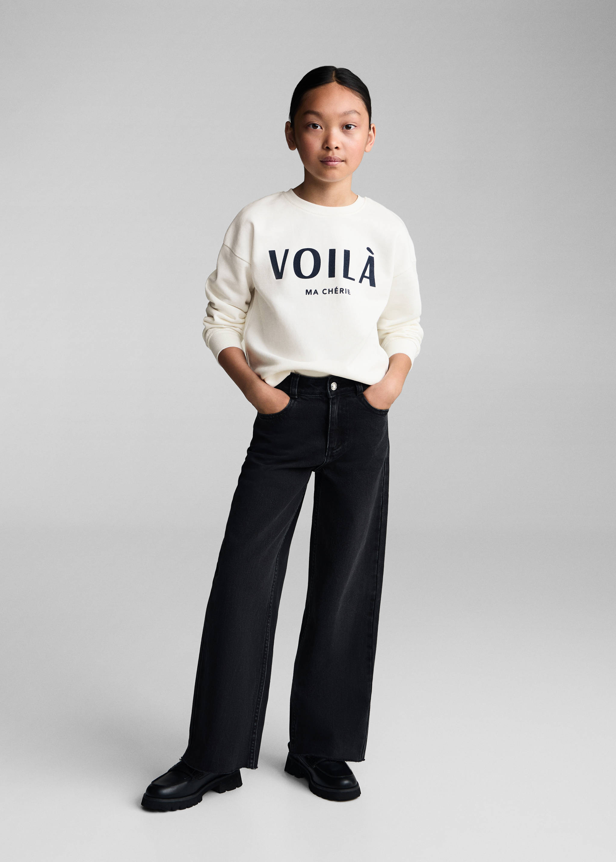 Printed cotton sweatshirt - General plane