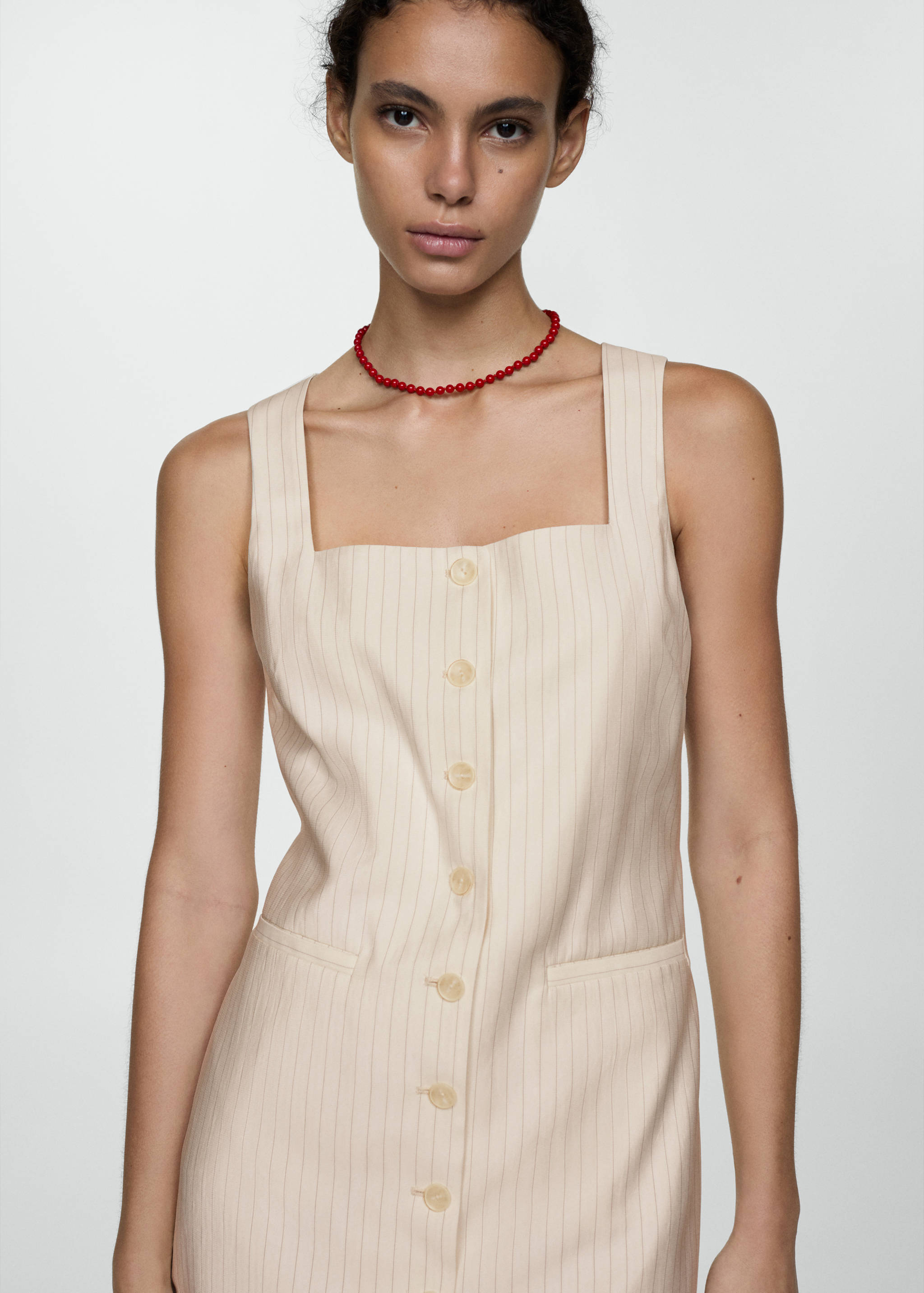 Striped bow dress - Medium plane