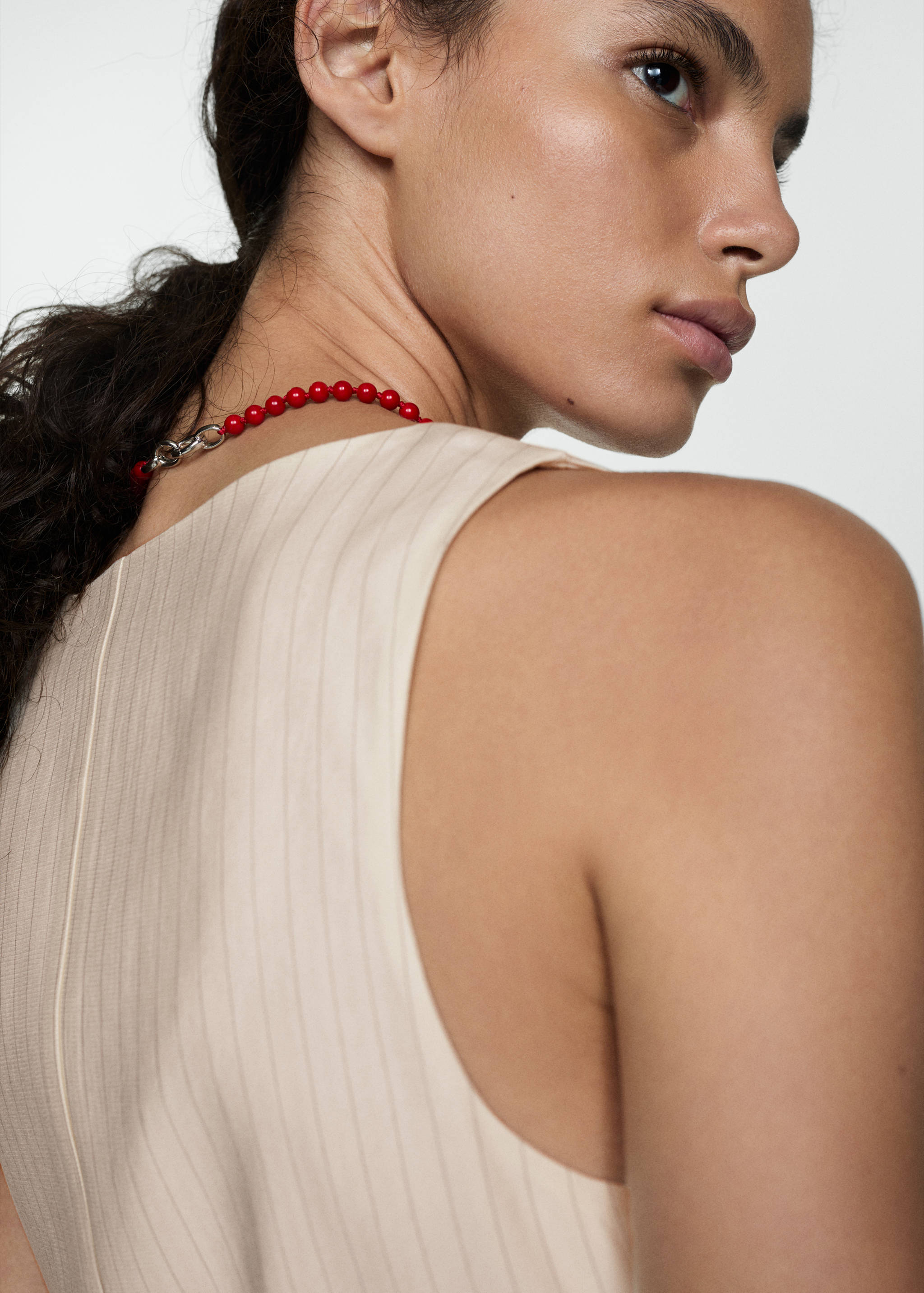 Striped bow dress - Details of the article 1