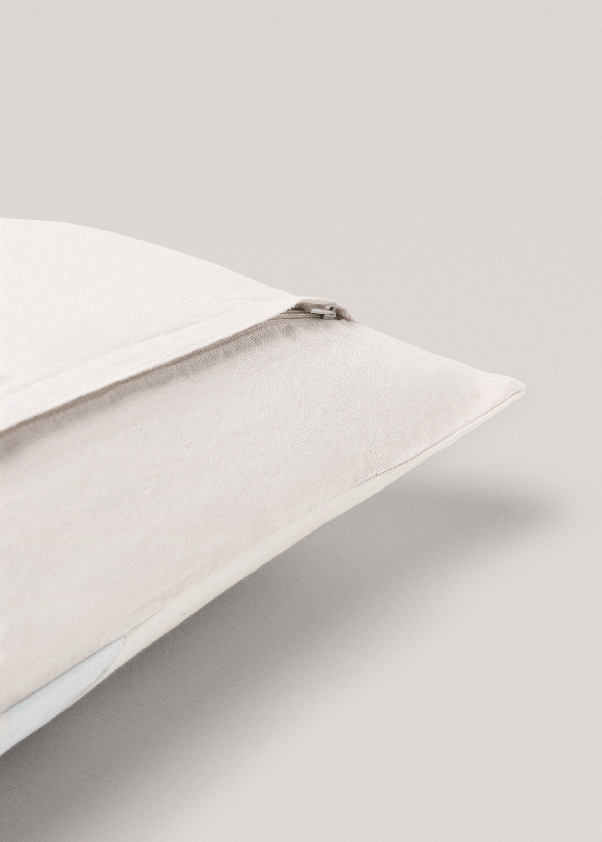 100% linen striped cushion cover 30x50cm - Details of the article 4