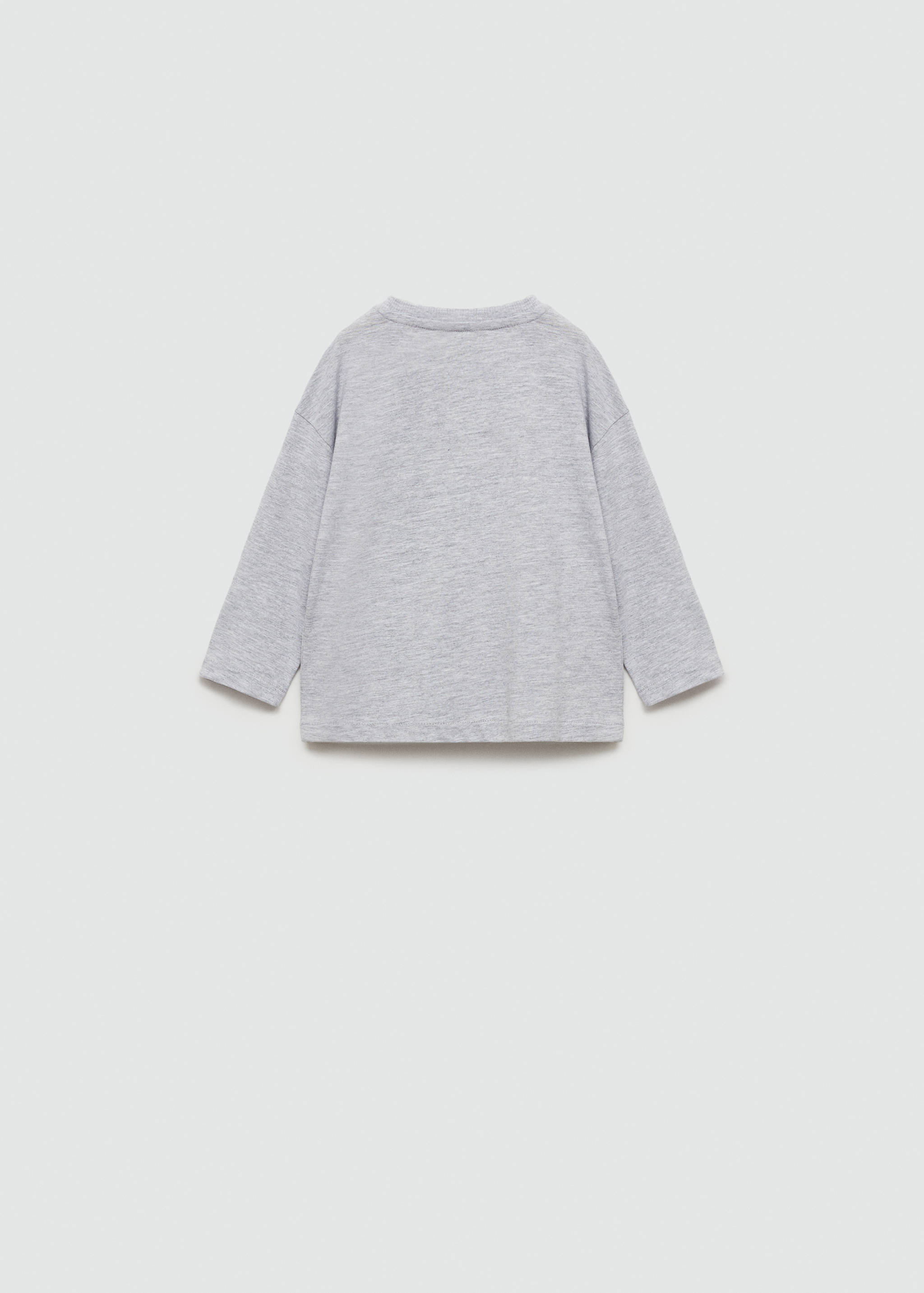 Long sleeve cotton t-shirt - Reverse of the article