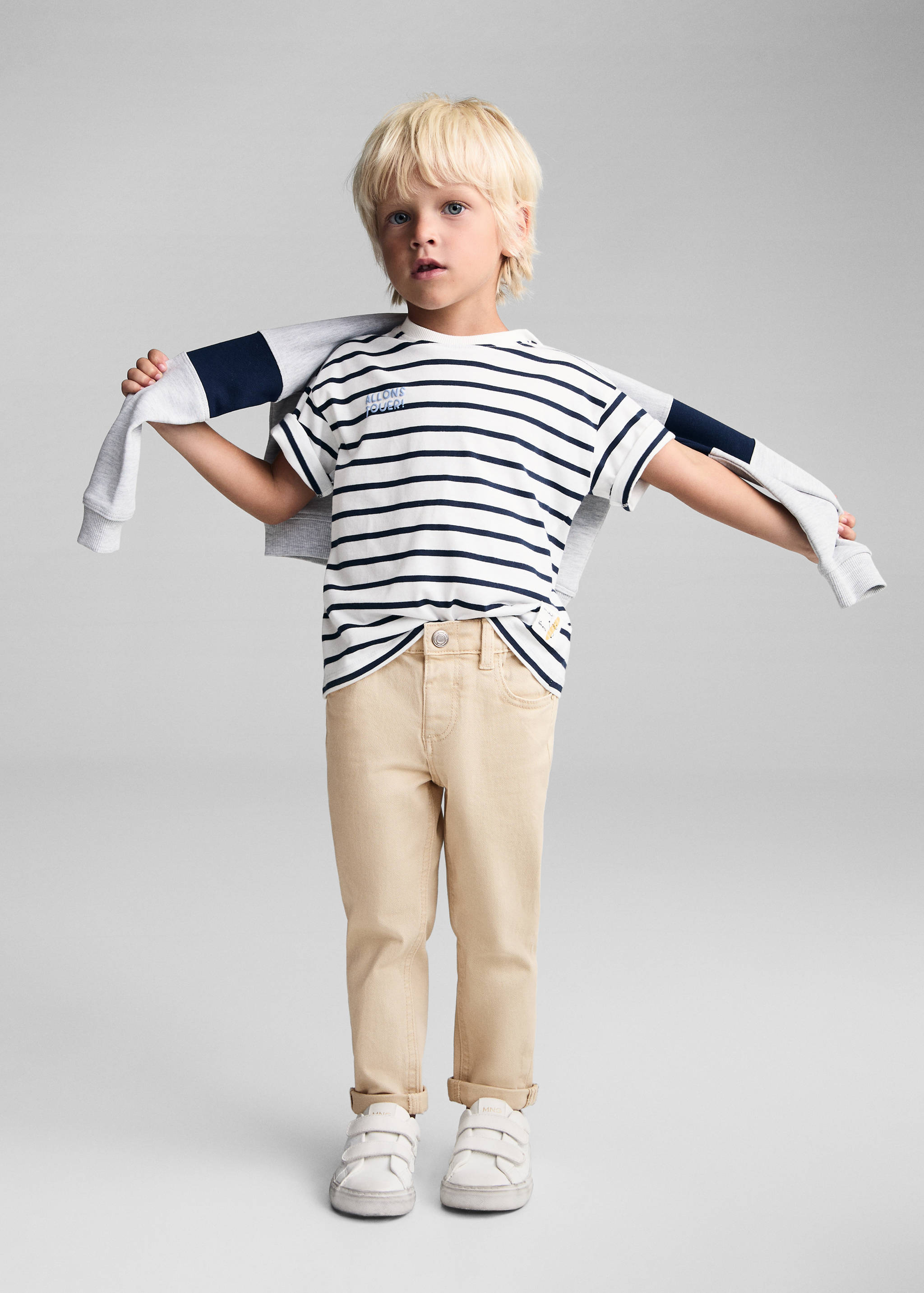 Striped cotton T-shirt - General plane