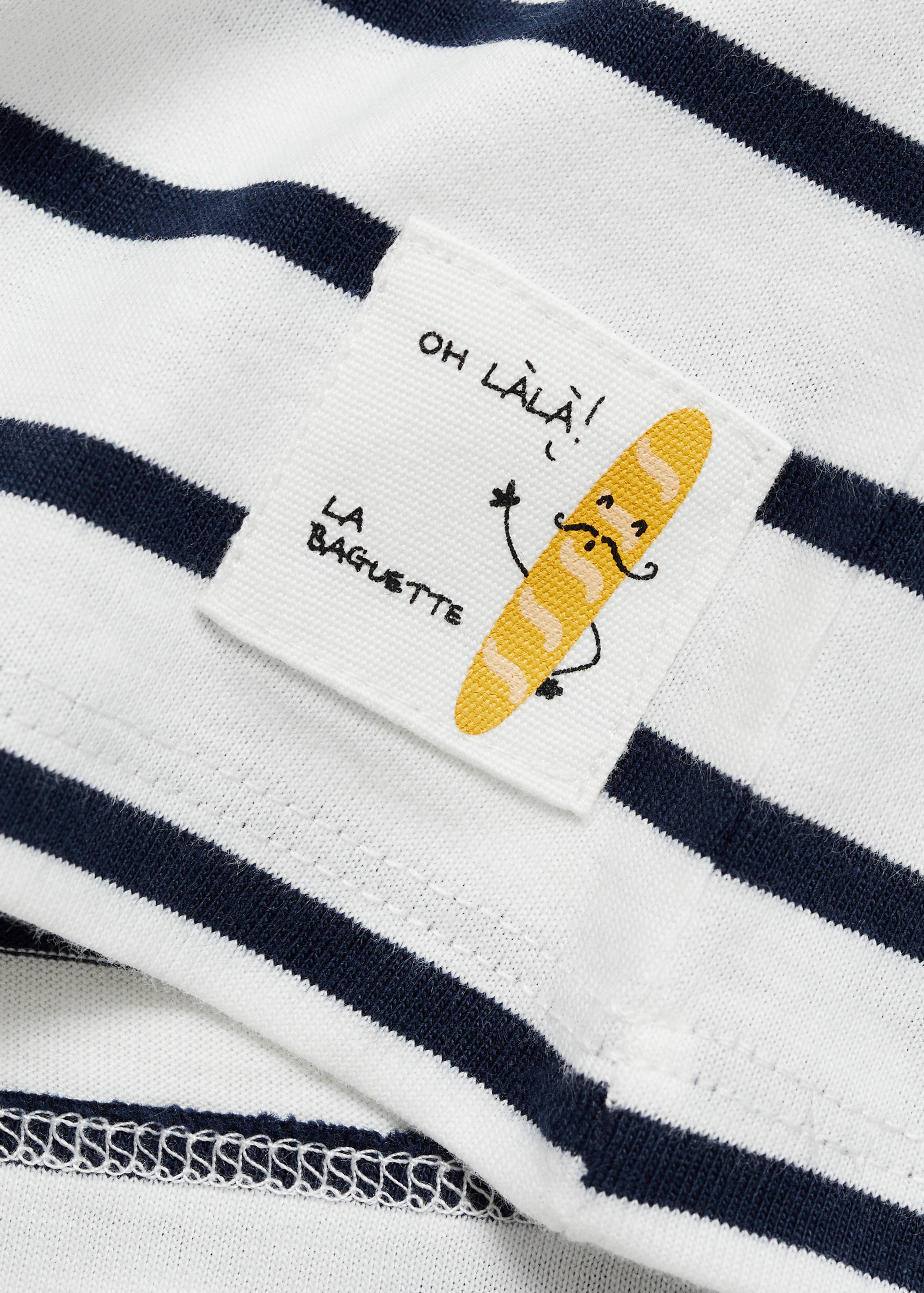 Striped cotton T-shirt - Details of the article 0