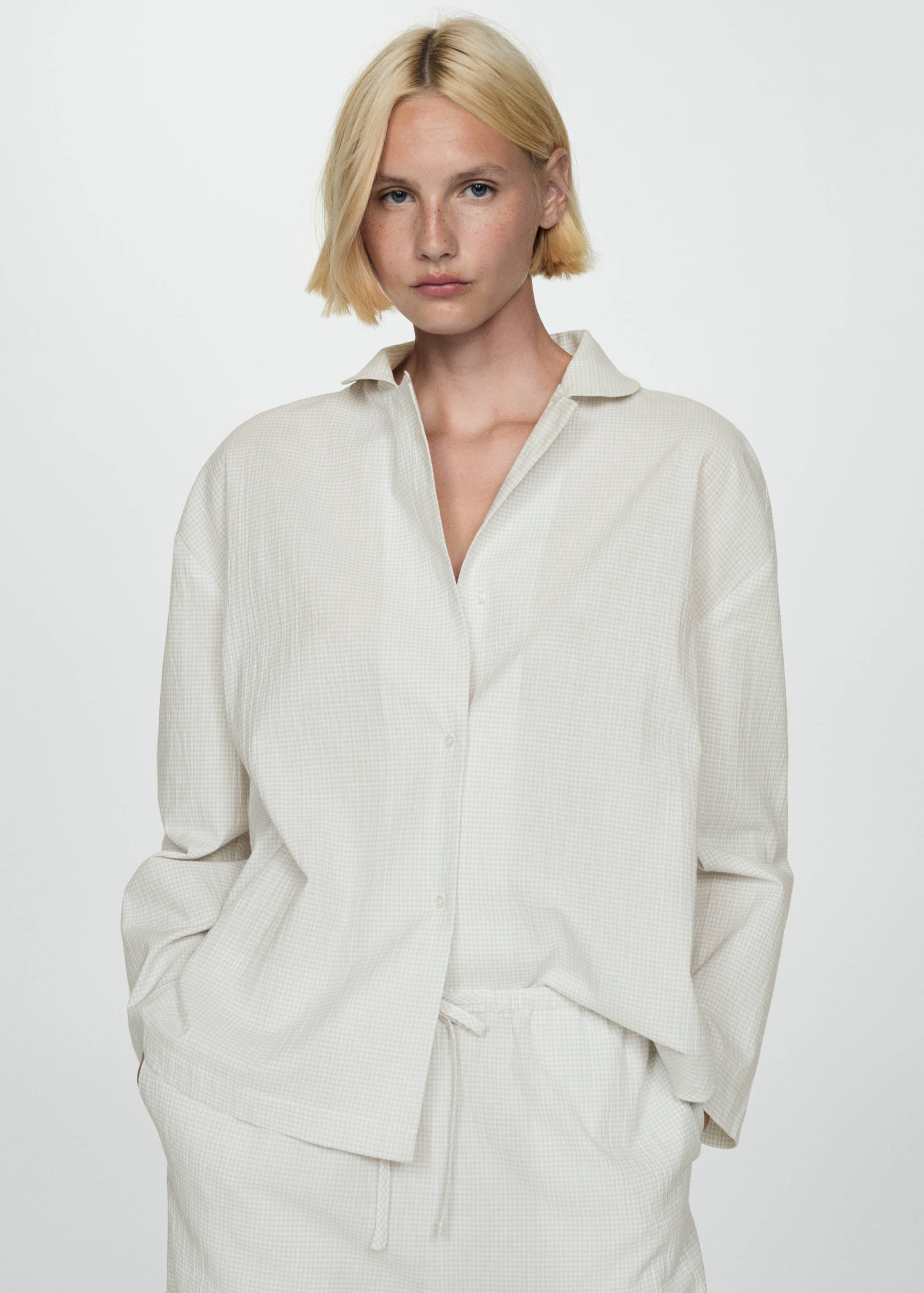 Cotton long pyjamas - Medium plane