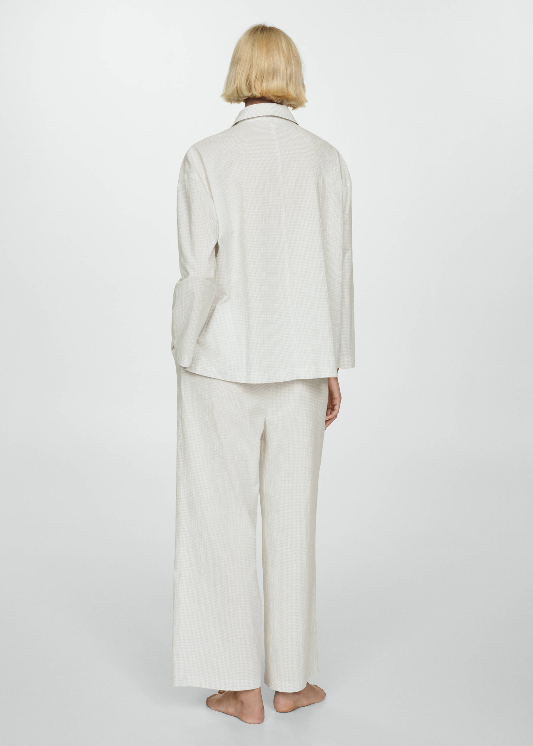 Cotton long pyjamas - Reverse of the article