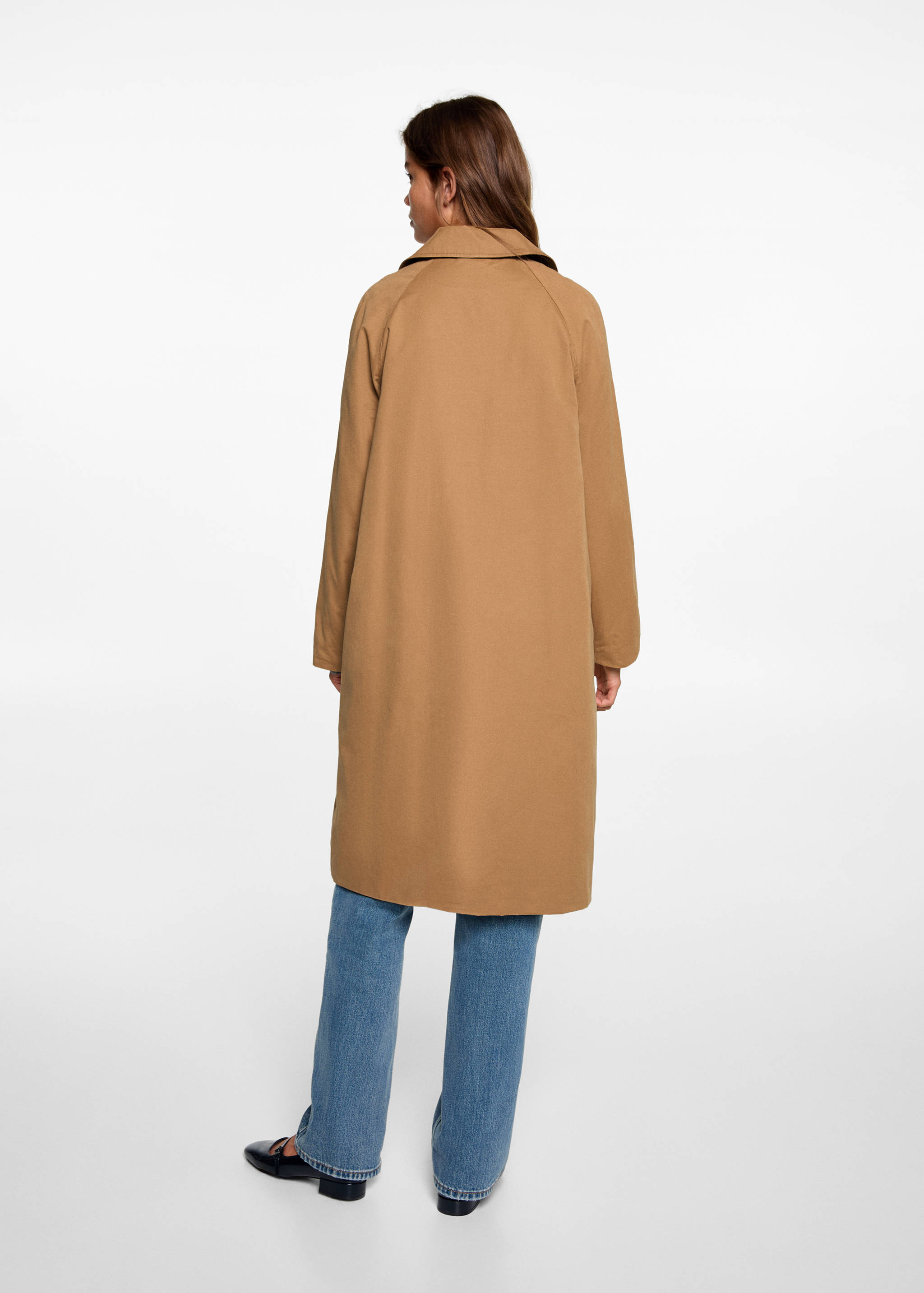 Classic long trench coat - Reverse of the article