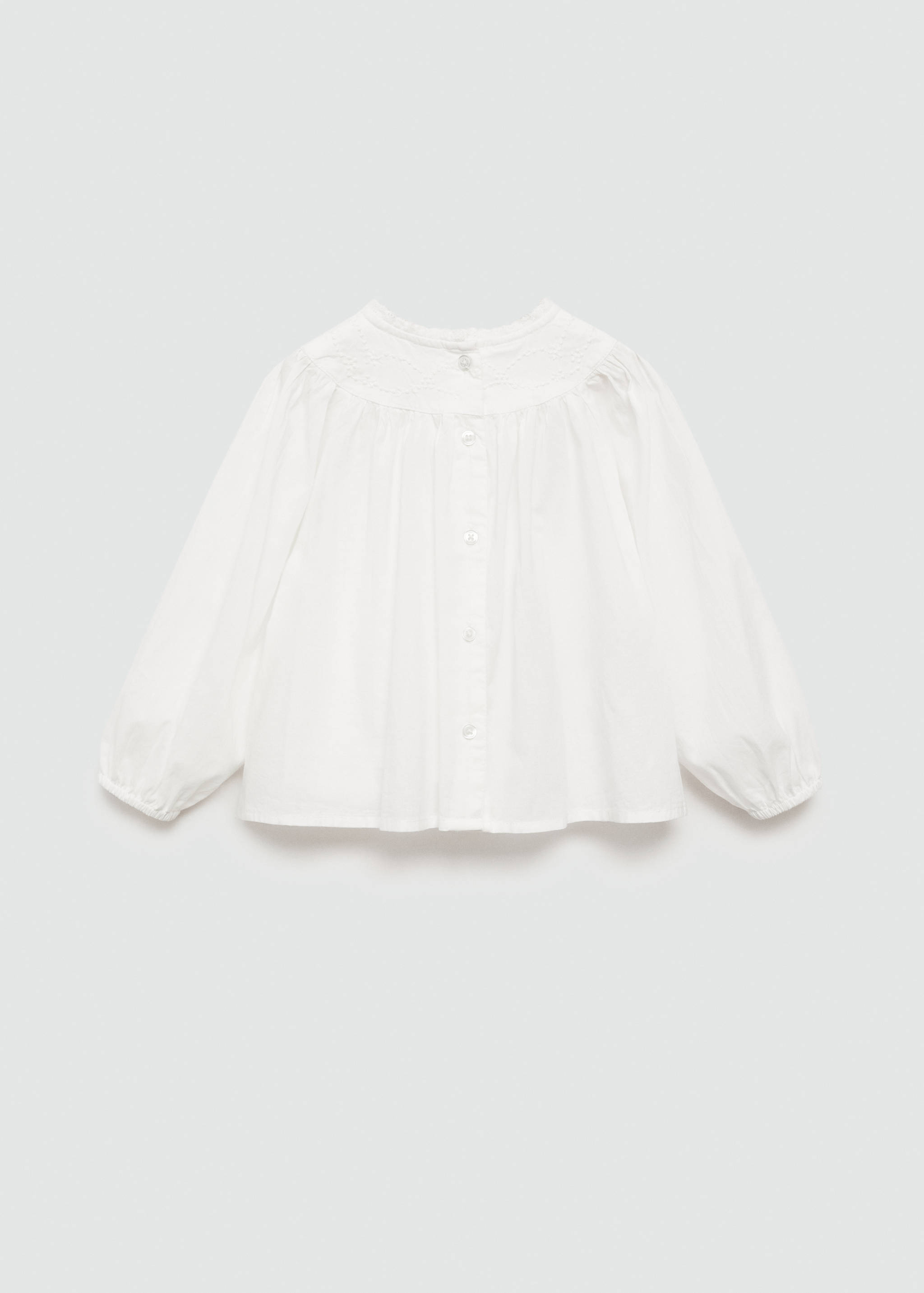 Embroidered cotton blouse - Reverse of the article