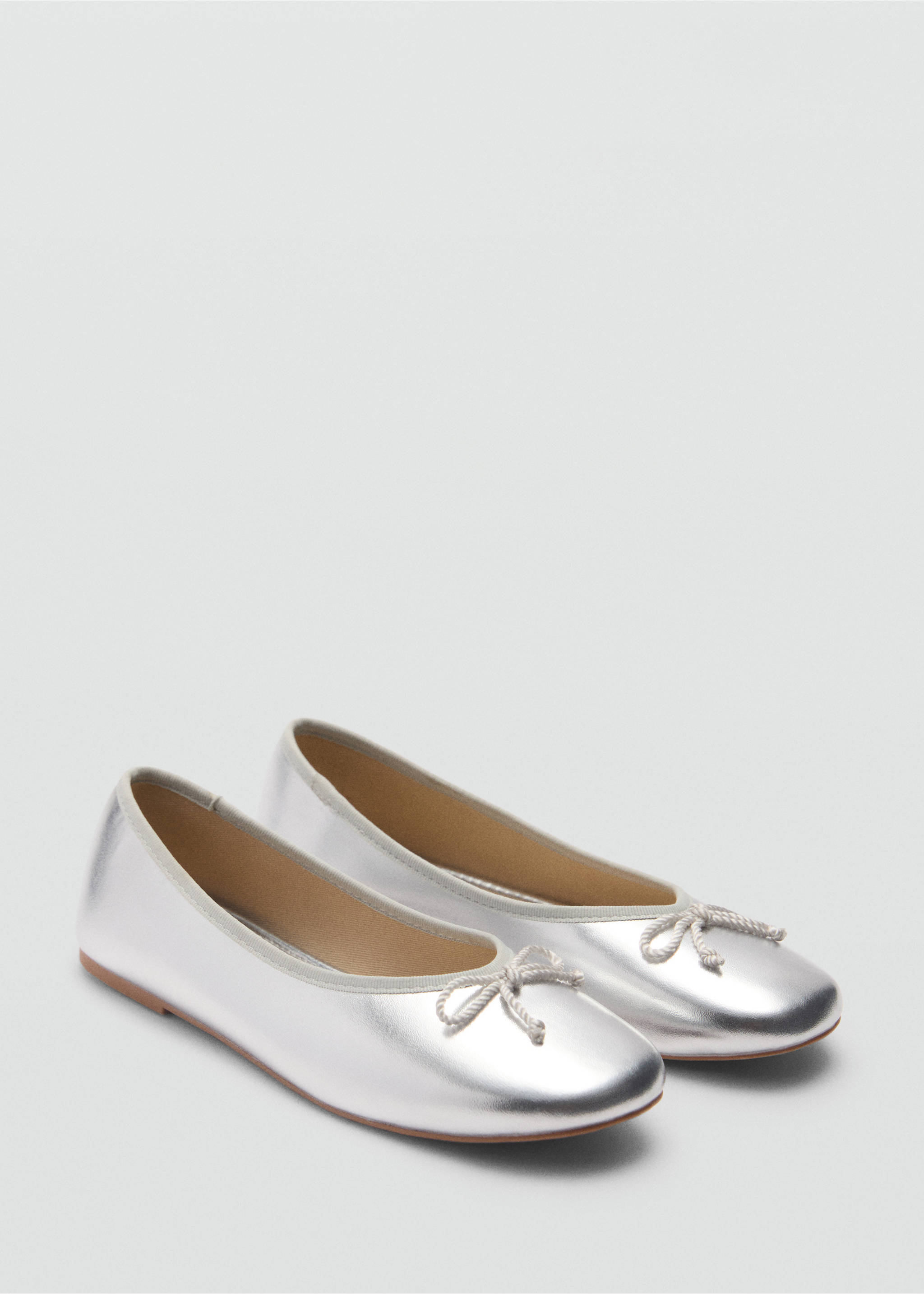 Bow ballerina - Medium plane, Silver. Ref: 77043288-00.